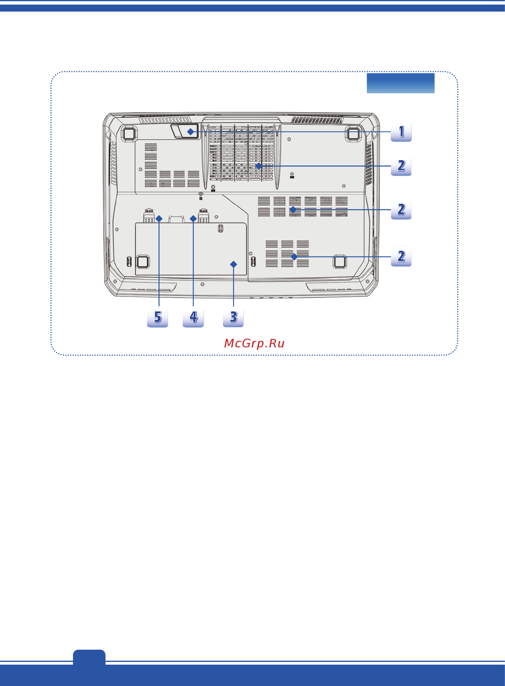 MSI GX70 3BE-058RU [22/52] Вид снизу