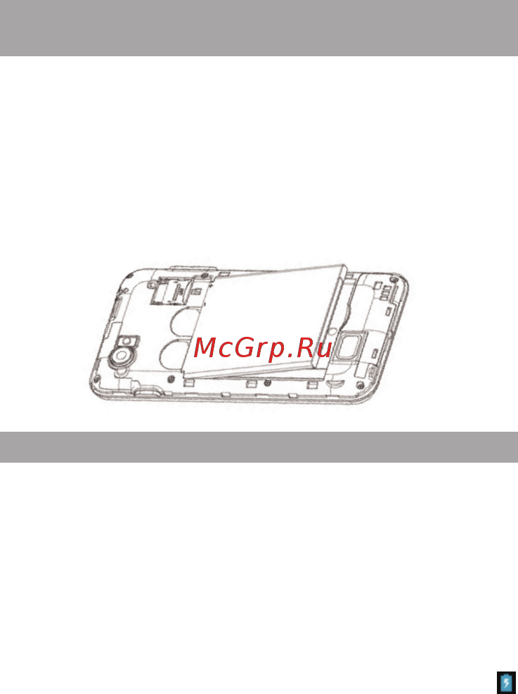 Texet X-medium TM-4572 White [10/42] Подготовка к работе 1 установка аккумуляторной батареи