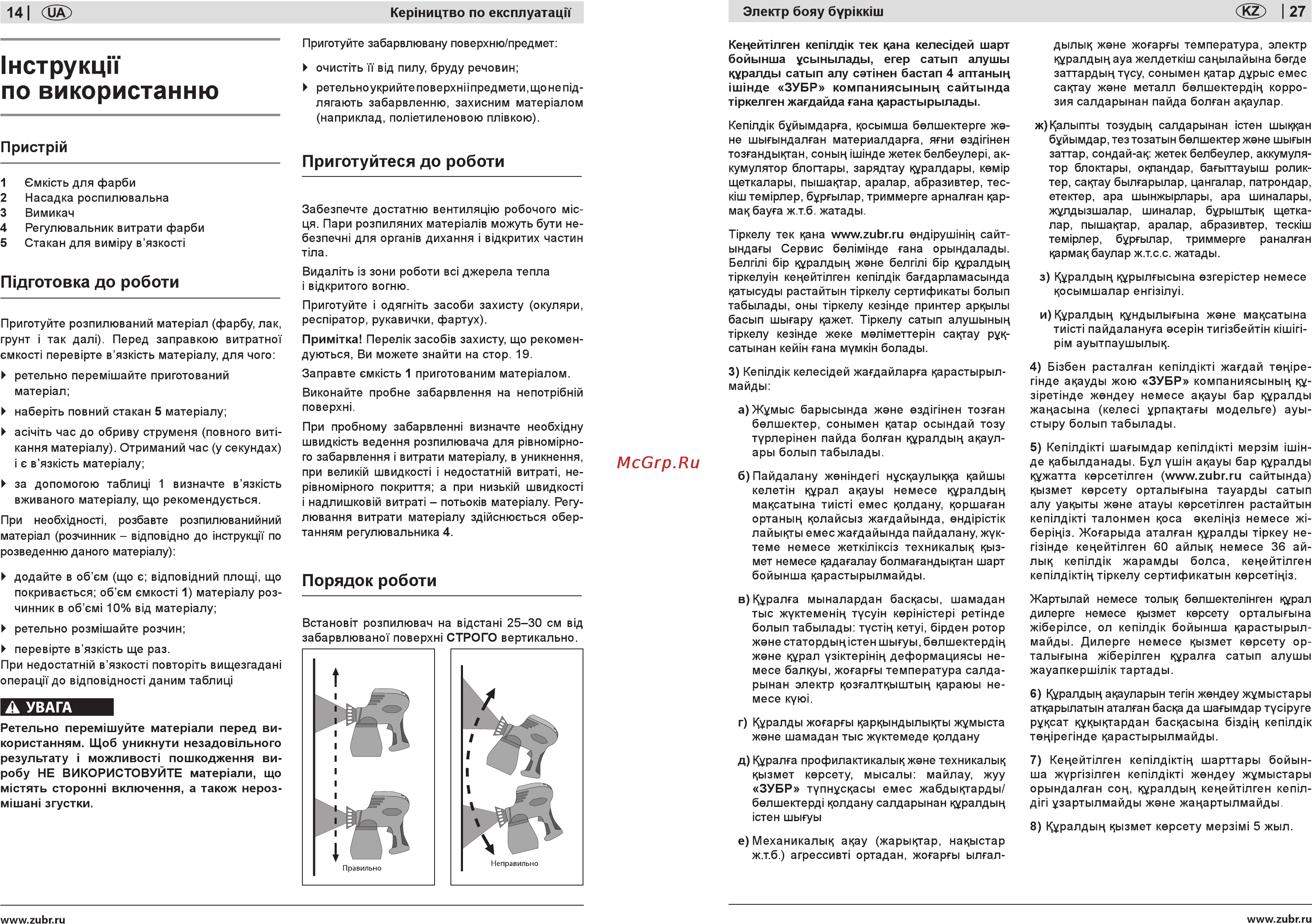 Зубр ЗКПЭ-120 [14/20] Нструкцн по використанню