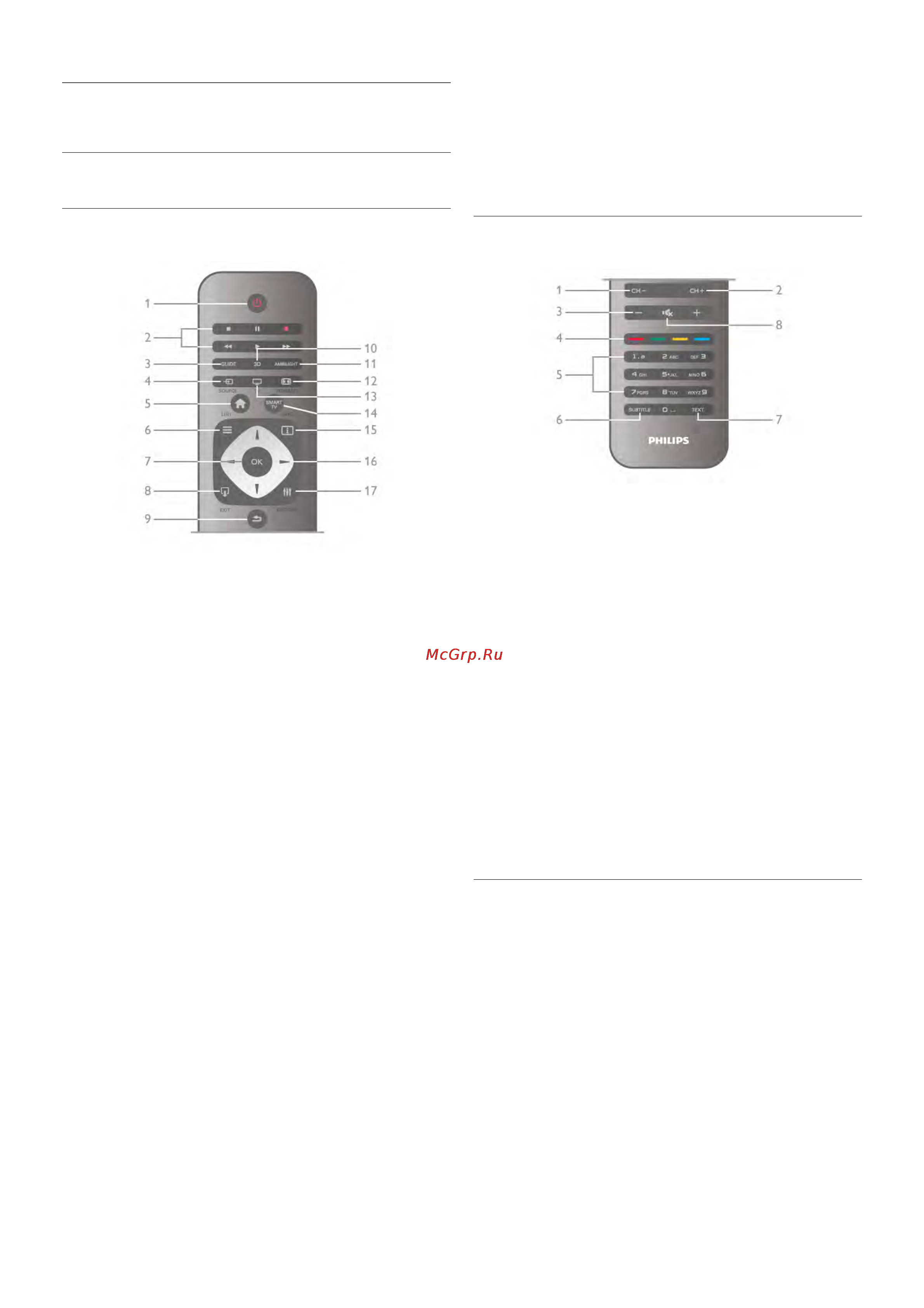 Philips 42PFL6907T [23/74] Пульт ду