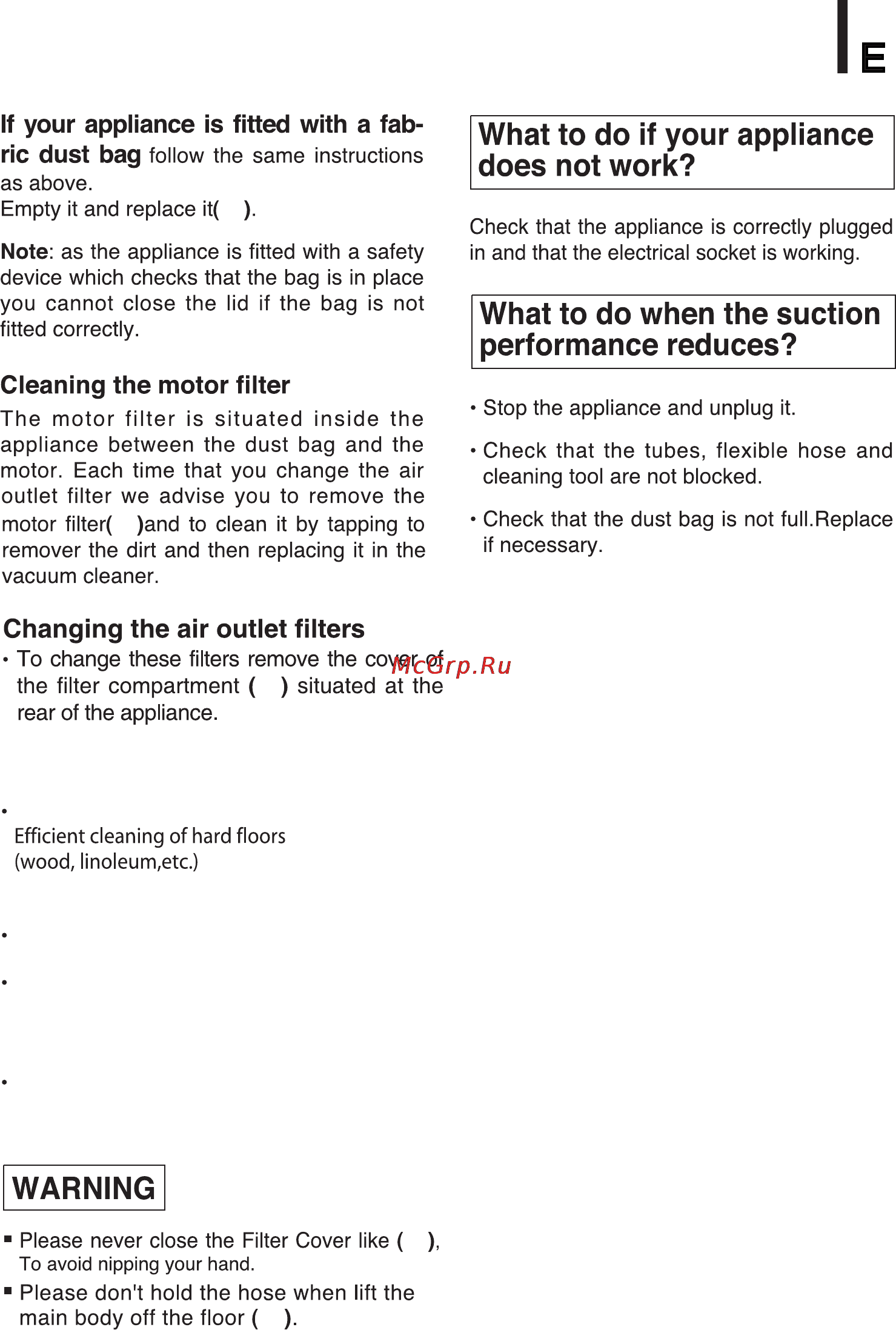 LG VC3715N [11/20] Hard floor nozzle 27