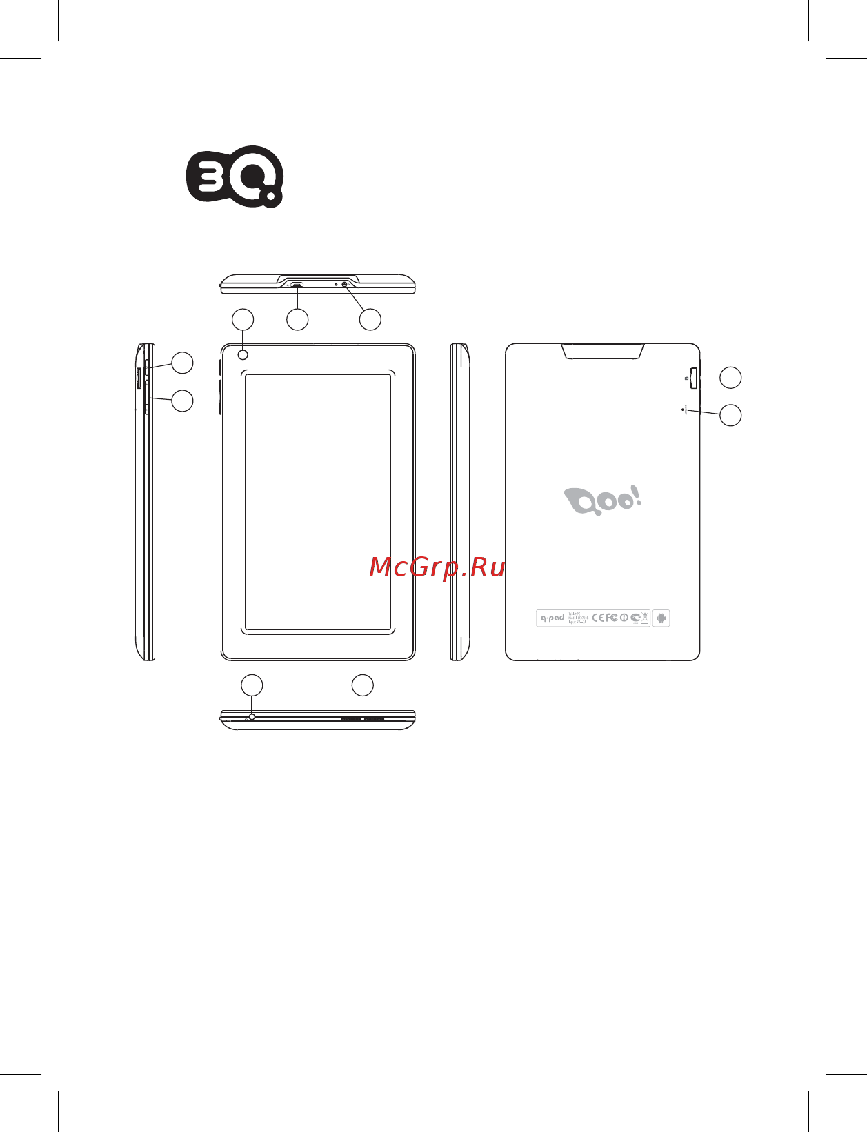 3Q Q-PAD RC9726C Инструкция по эксплуатации онлайн [2/6] 89931