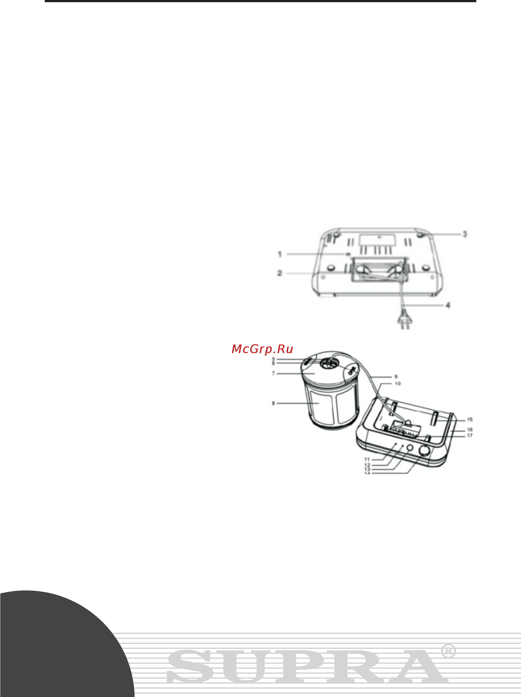 Supra MRS-101 [4/7] Руководство по эксплуатации