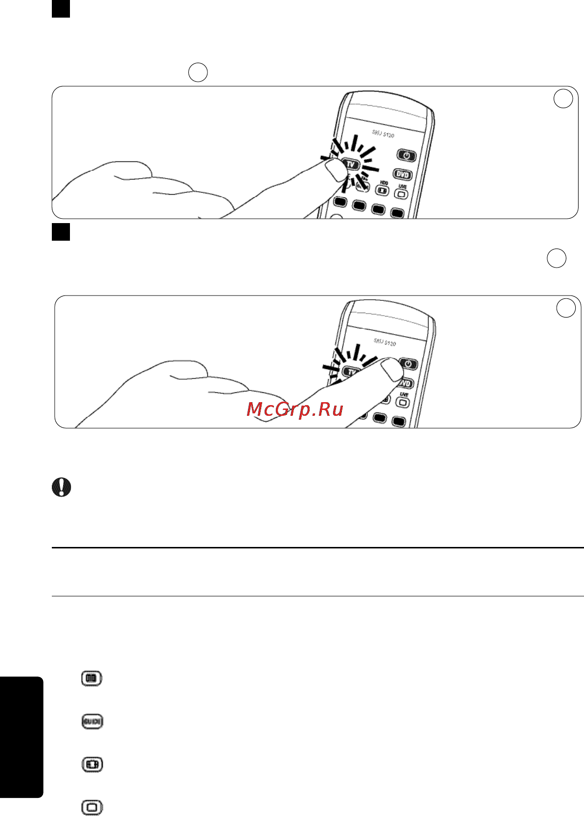 Philips SRU5120 [64/104] Кнопки и функции