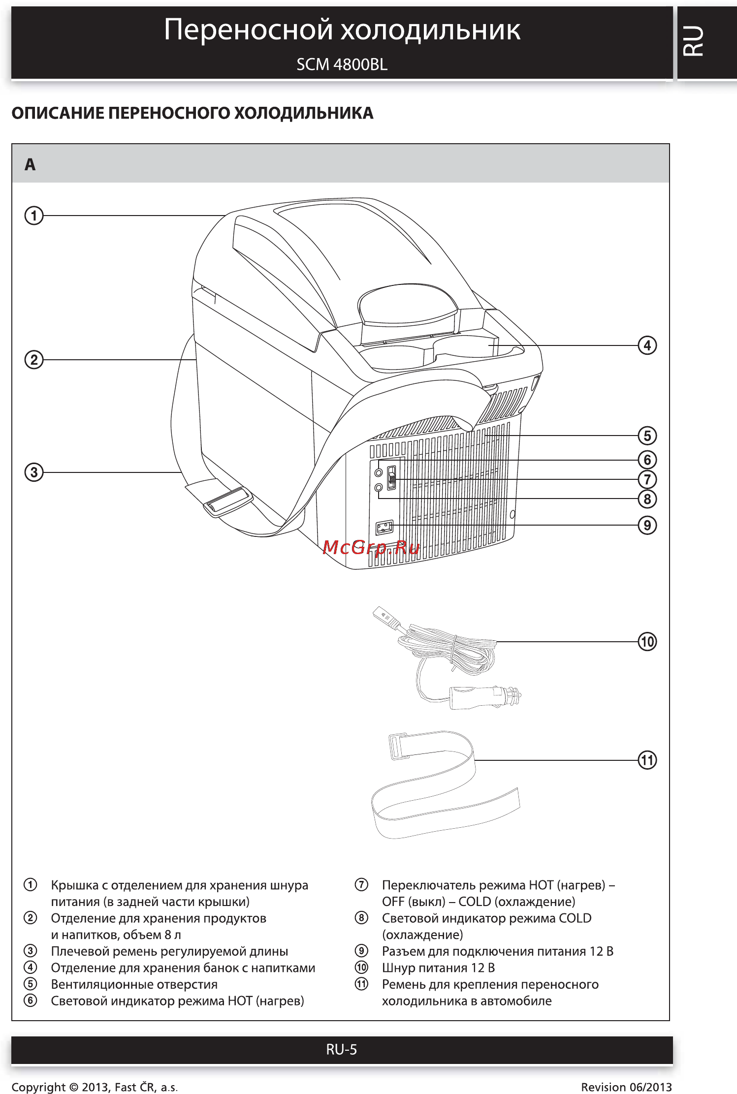 Sencor SCM 4800BL [5/10] Переносной холодильник