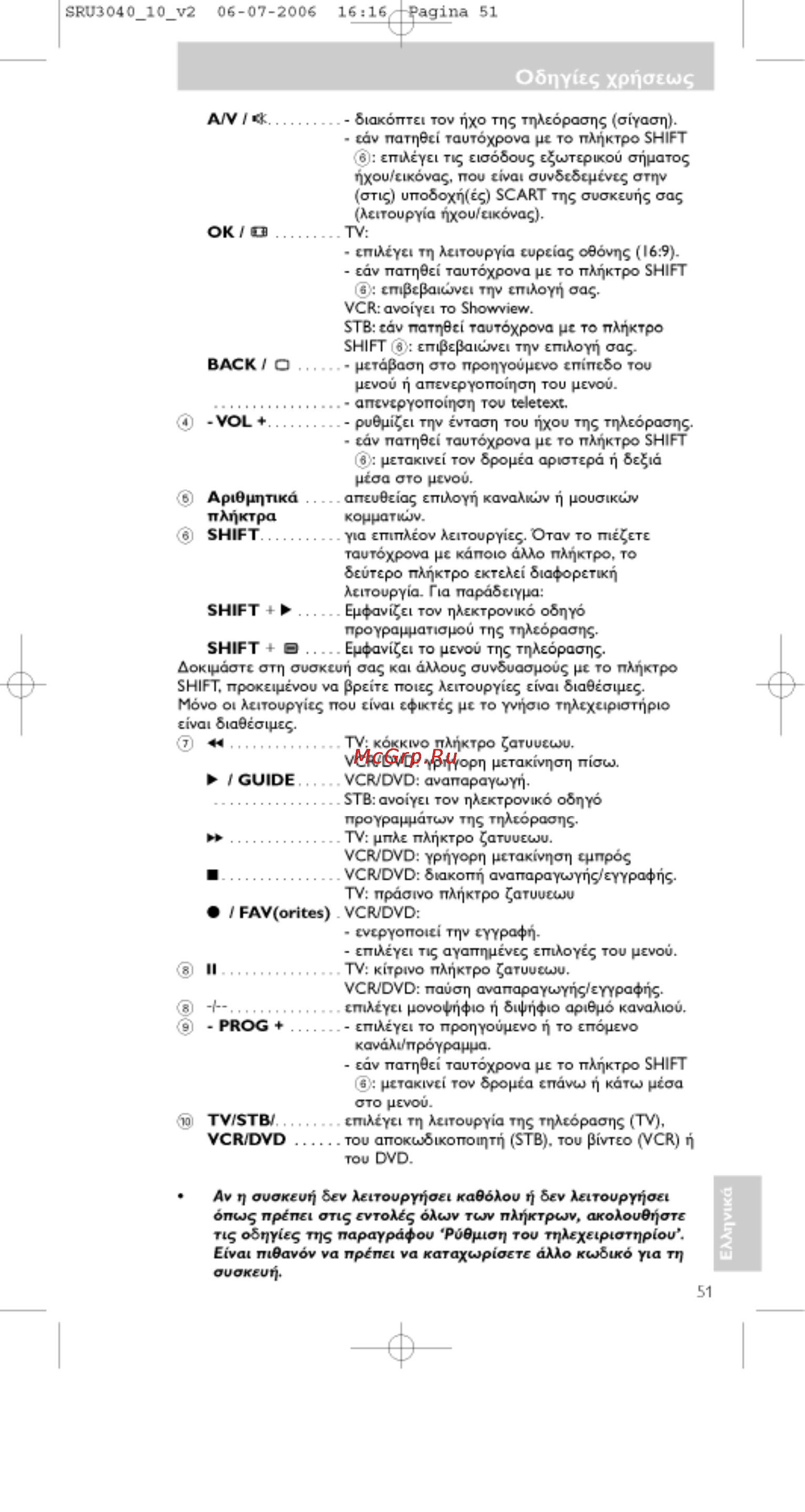Philips PERFECT  SRU3040 [51/92] Aettoupyqofi кавбаои q 5cv aeiroupyqoet