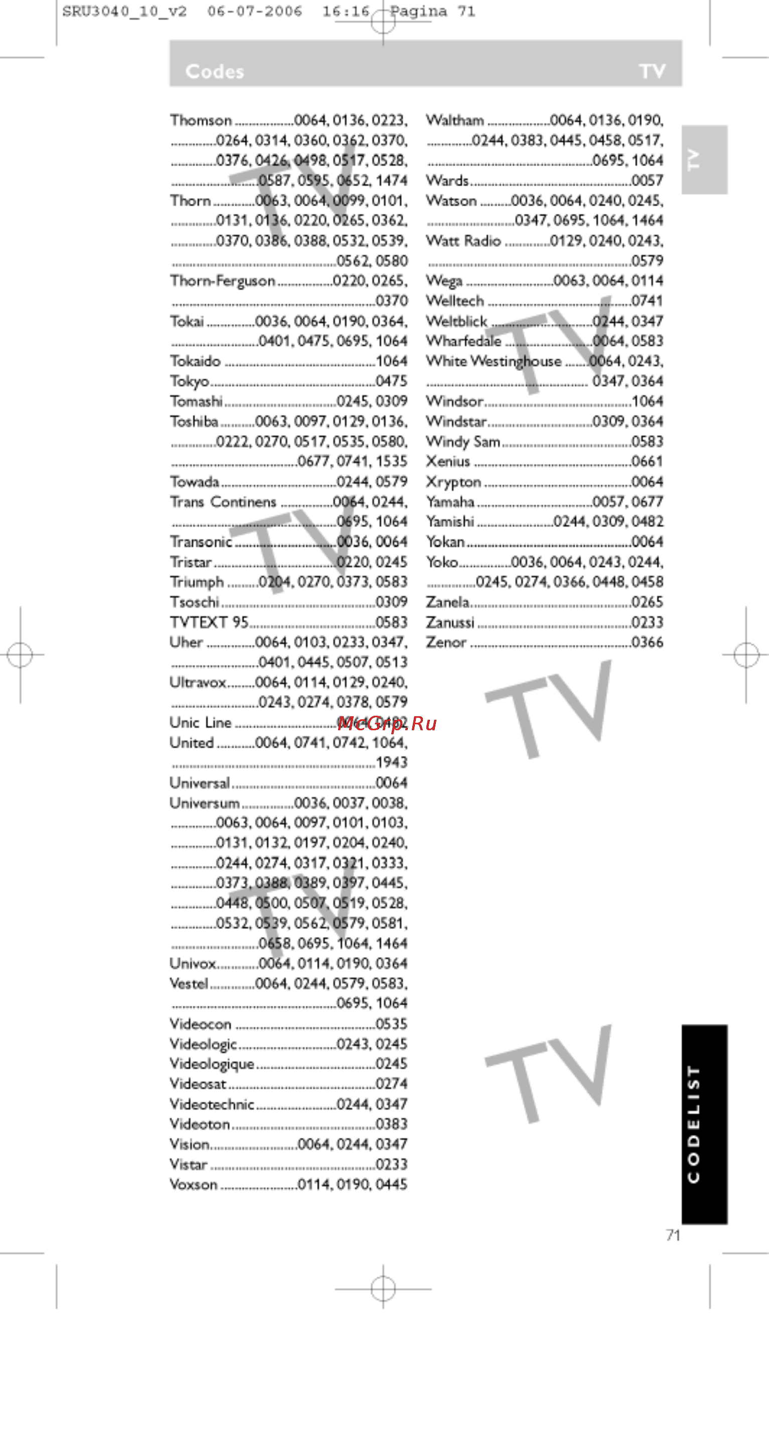 Philips PERFECT  SRU3040 [71/92] Sru3040_10_v2 06 07 20os 16 16 pagina 71