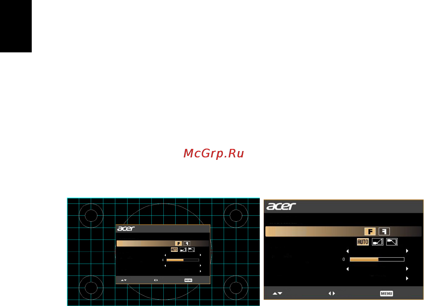 Acer H7532BD [26/59] Меню установки