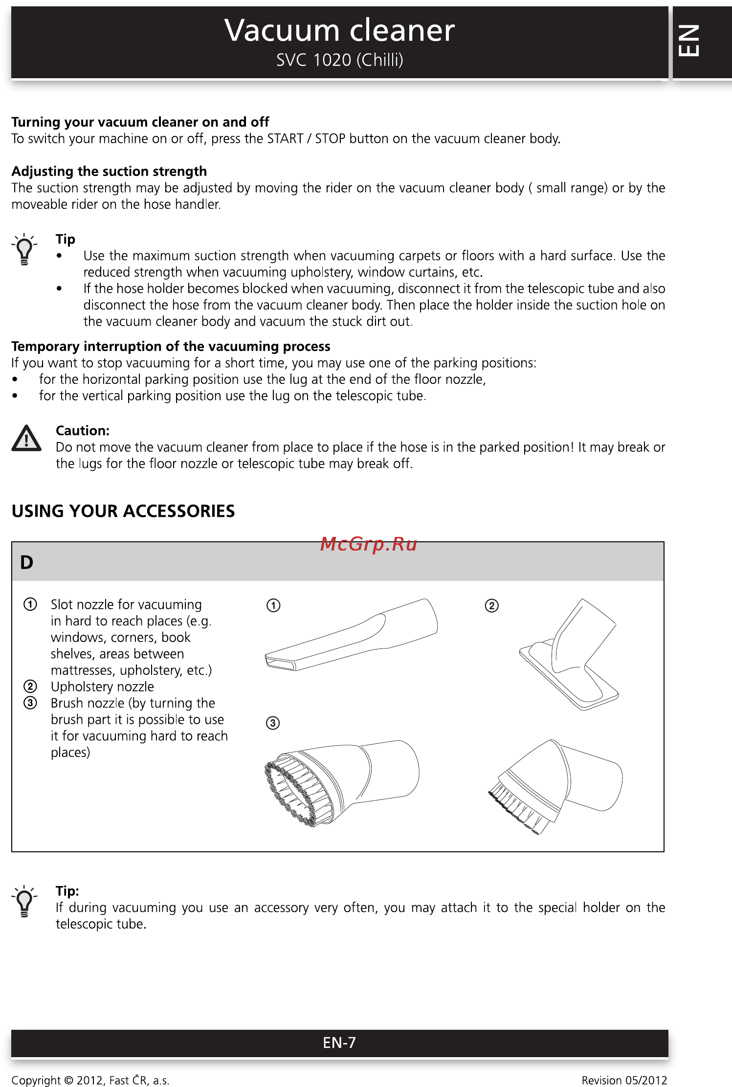 Sencor SVC 1020 CHILLI [7/12] Vacuum cleaner
