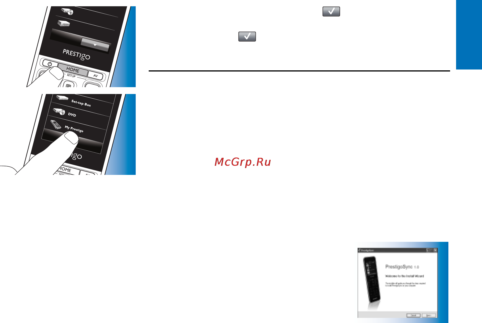 Philips PRESTIGO SRT9320 [20/26] Установка по philips prestigosync