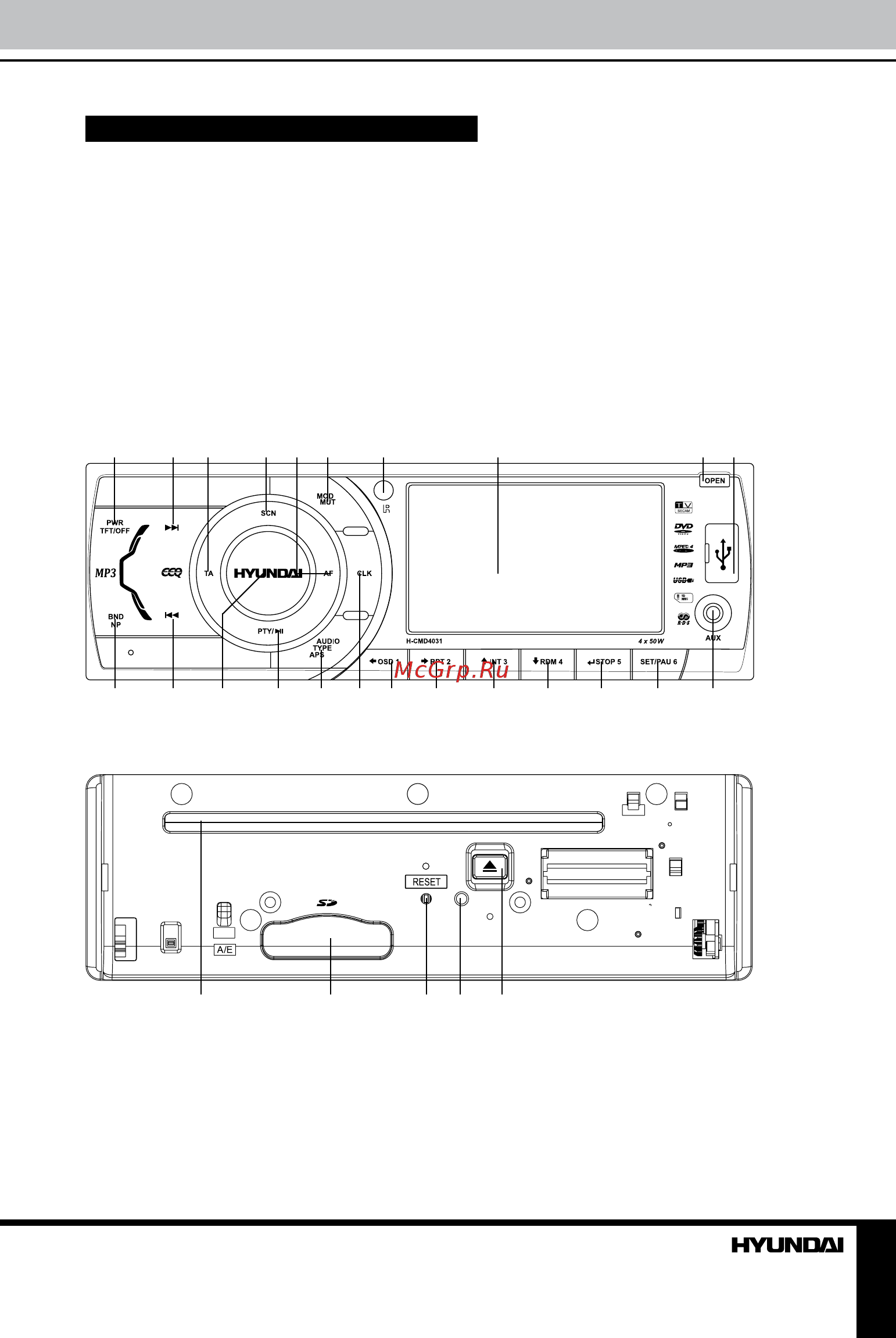 Hyundai H-CMD4031 Black/Green/Red [9/45] Installation connection operation