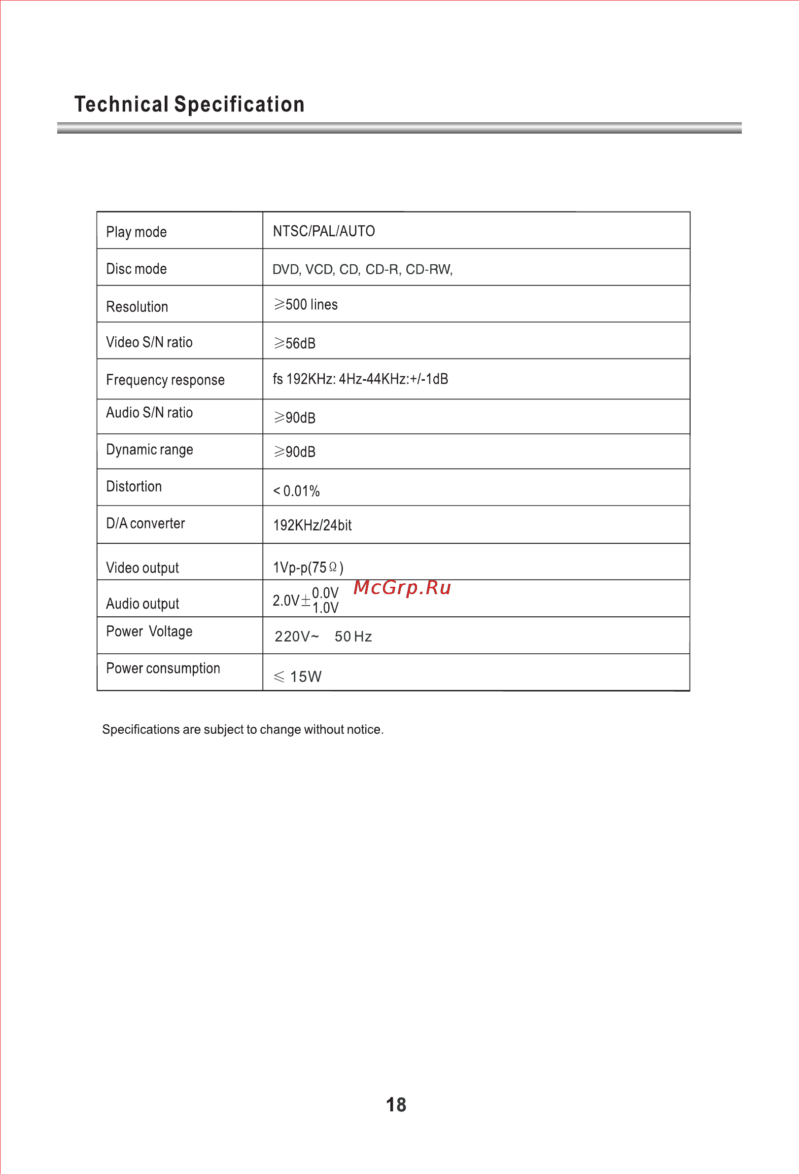 Erisson DVD-1140 [20/44] 页 20