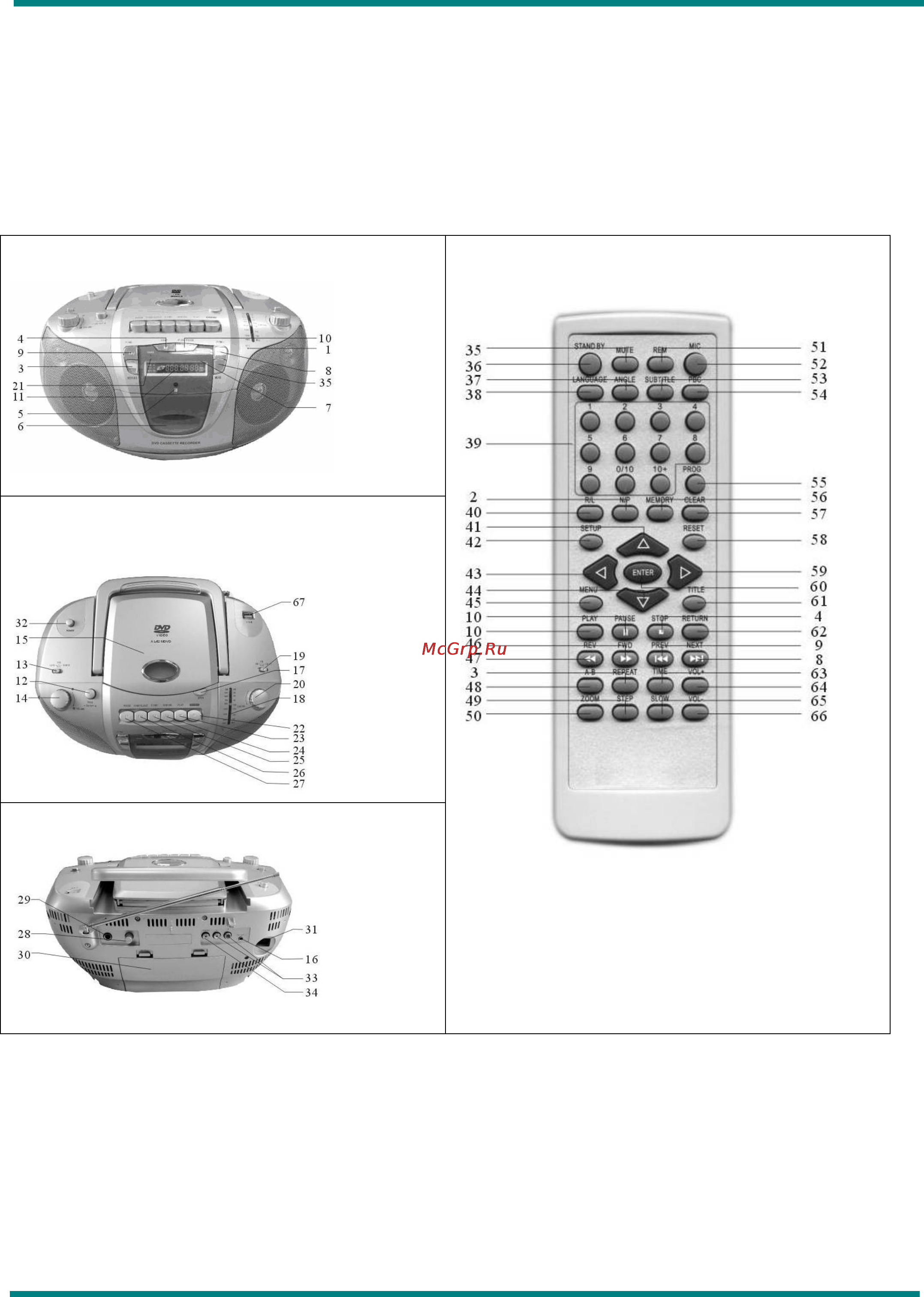 Erisson LS-2007DVD [6/16] Вид сверху вид сверху