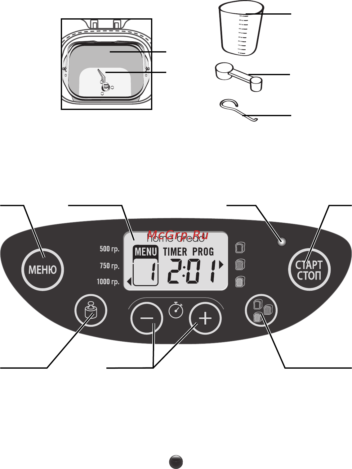 Moulinex Nutribread OW311E32 Инструкция по эксплуатации онлайн [15/60] 90393