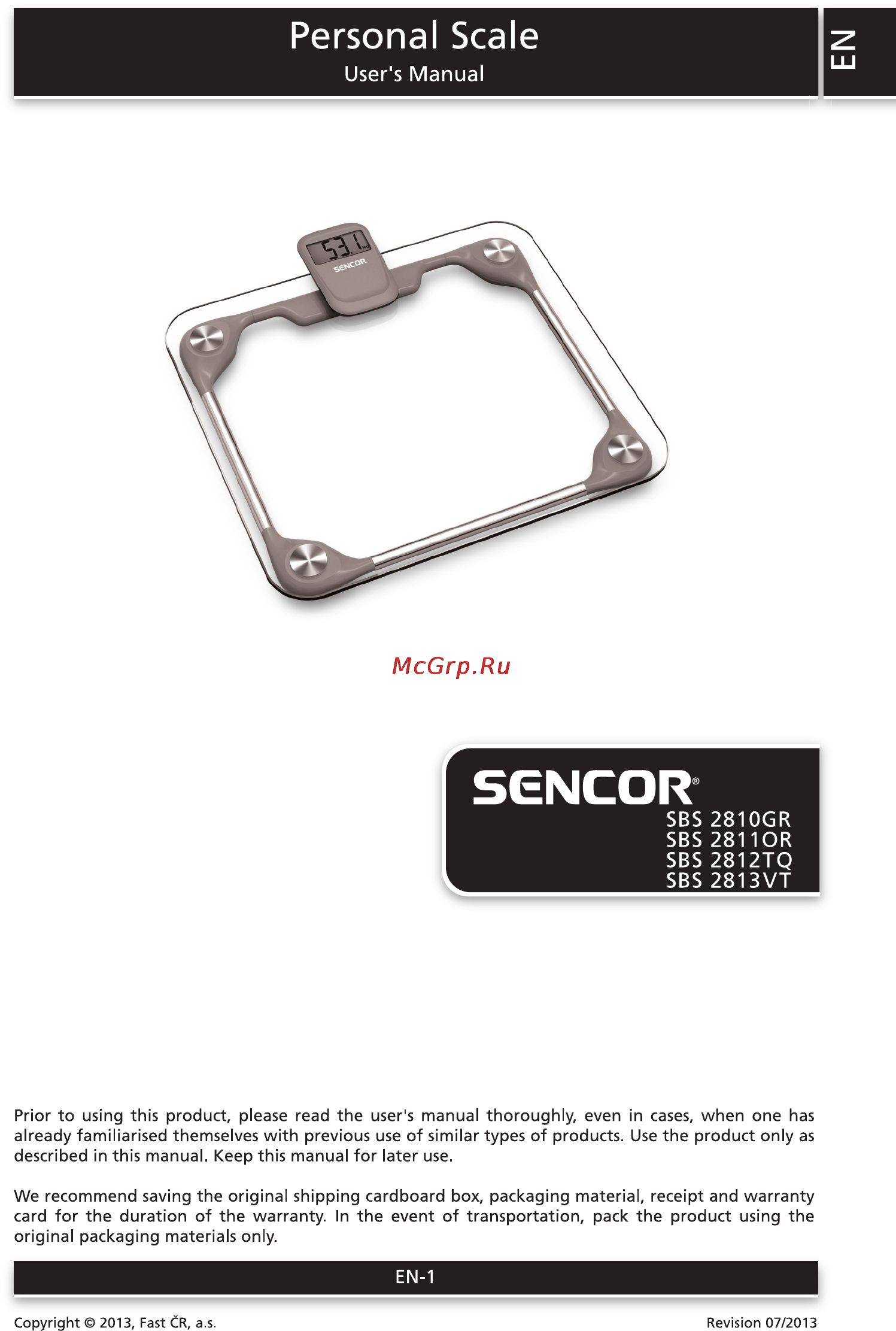 Sencor SBS 2811OR Инструкция по эксплуатации онлайн