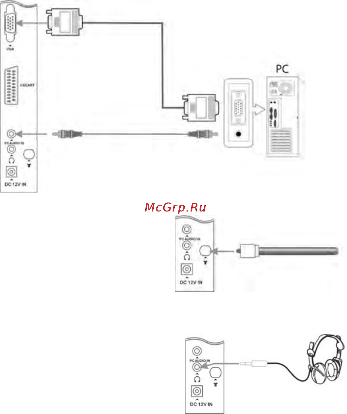 VR LT-22P01V [12/21] Подключение к пк