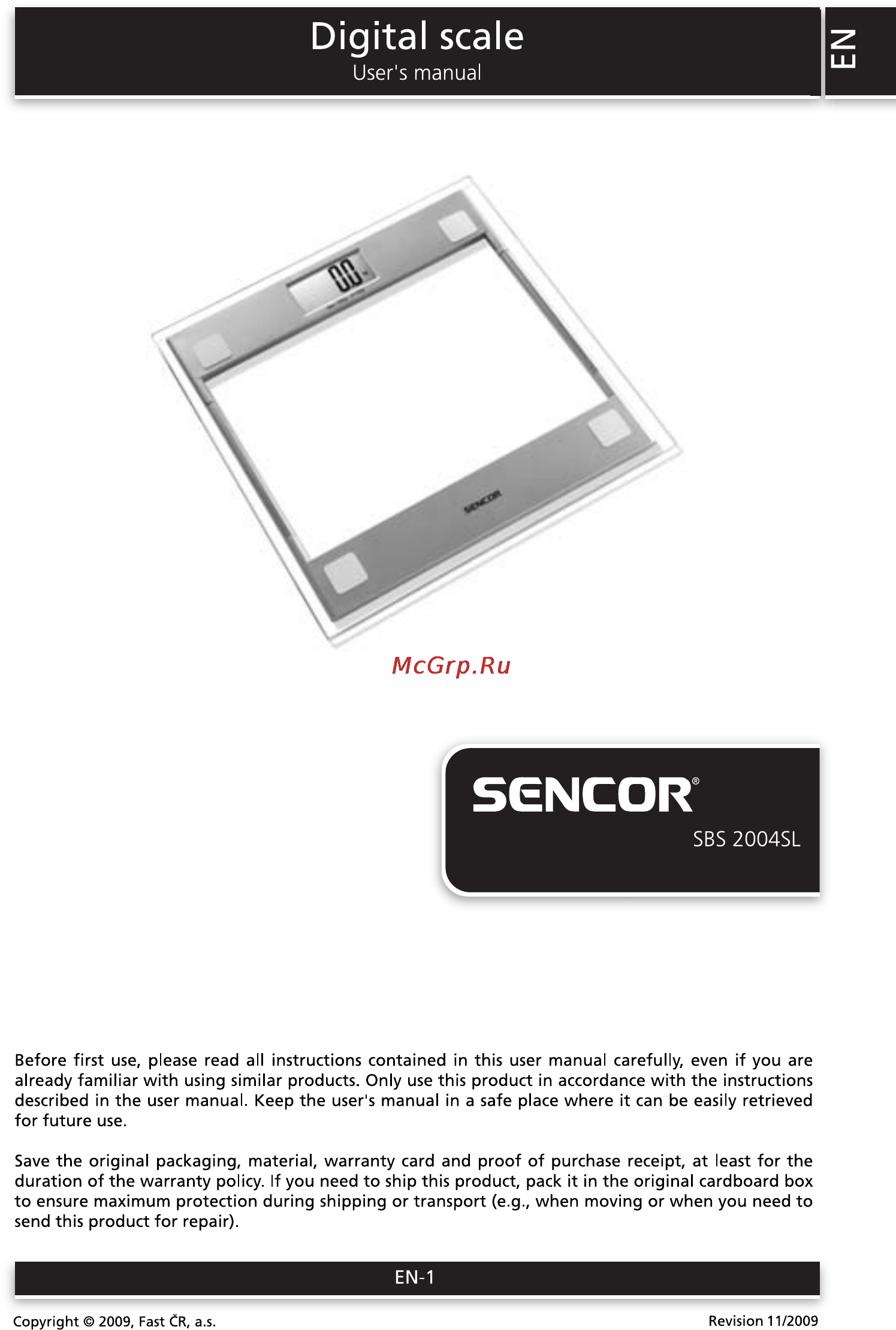 Sencor SBS 2004SL Инструкция по эксплуатации онлайн