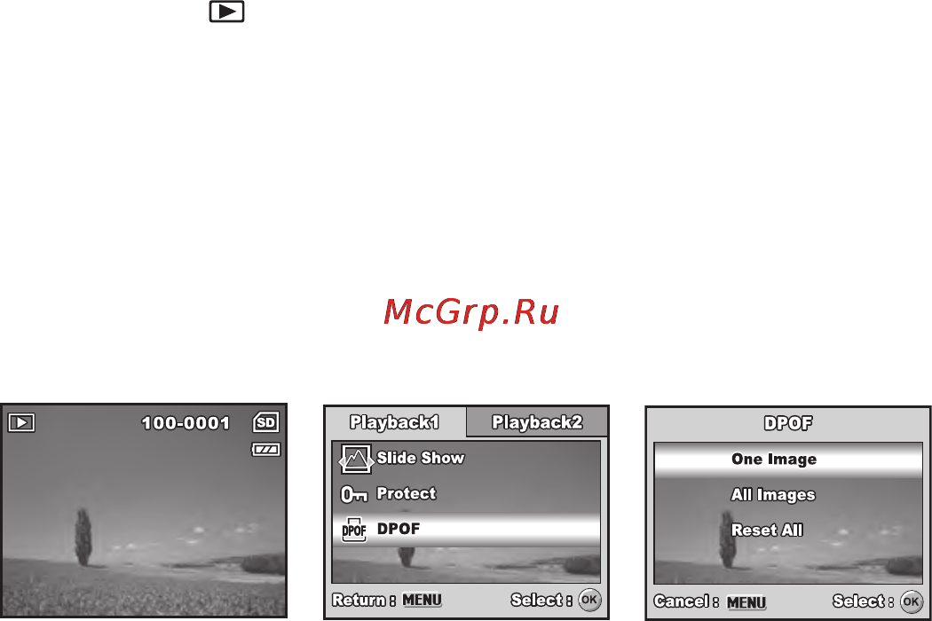 Rekam ILOOK 700 [46/64] Установки печати dpof цифровой формат управления печатью