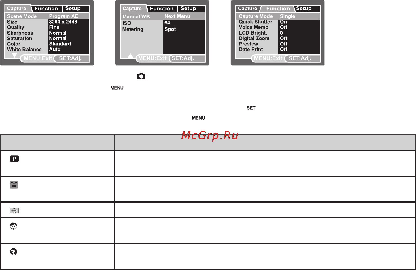 Rekam PRESTO ML85 [34/50] Элементы меню