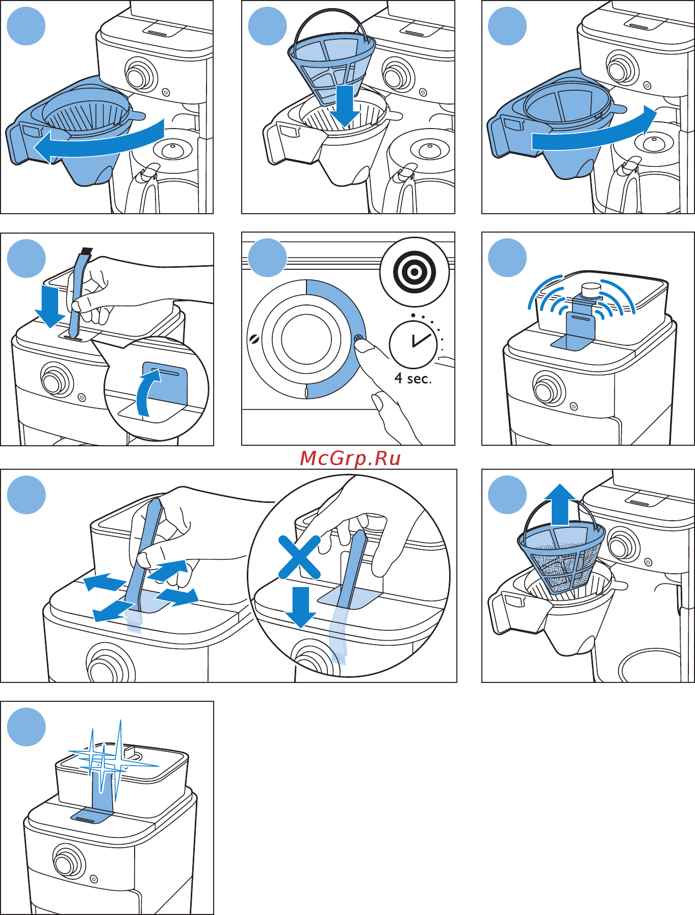 Philips Grind & Brew HD 7761/00 Инструкция по эксплуатации онлайн [15/20] 90678