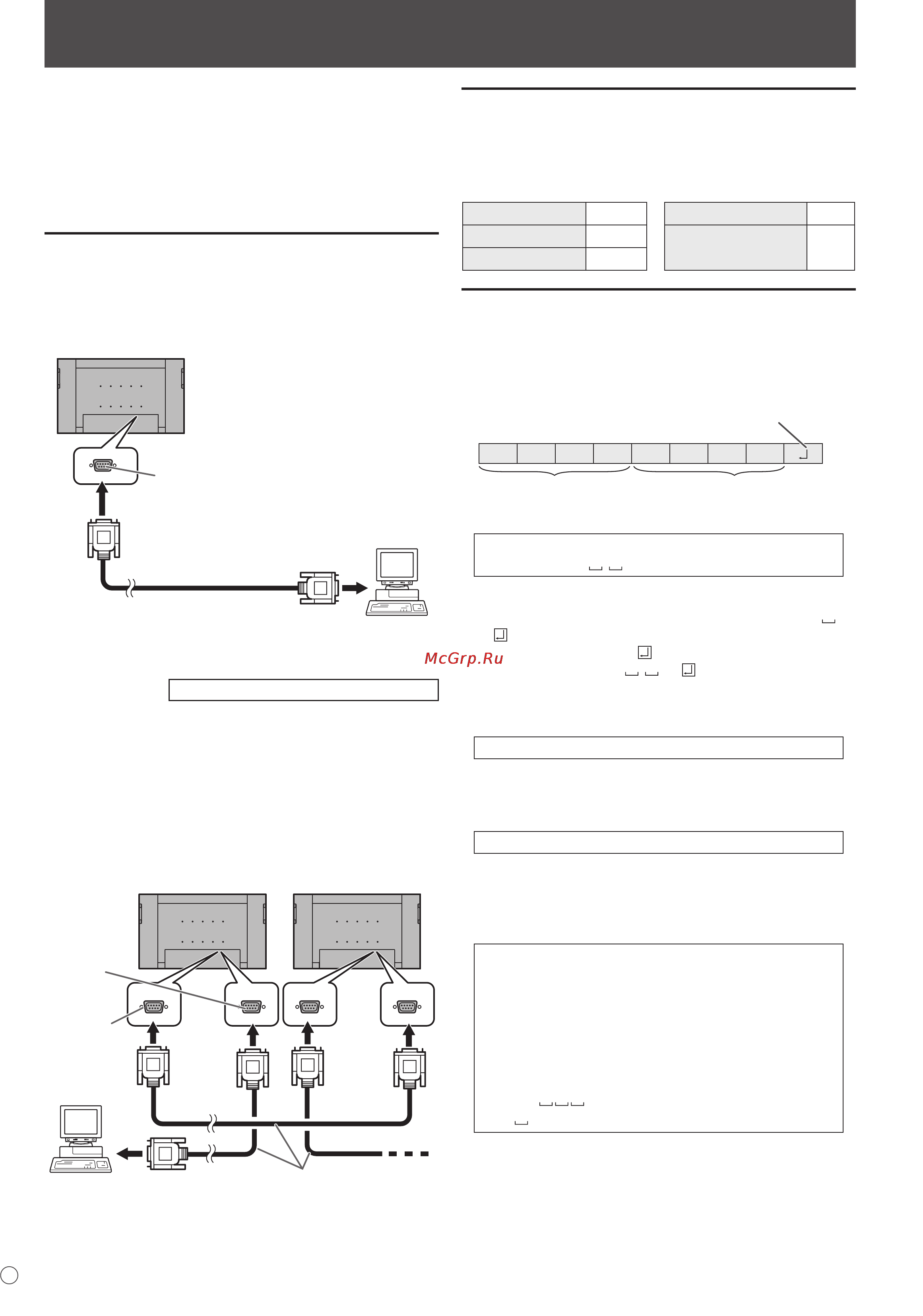 Sharp PN-525E [134/184] Управление монитором с помощью пк