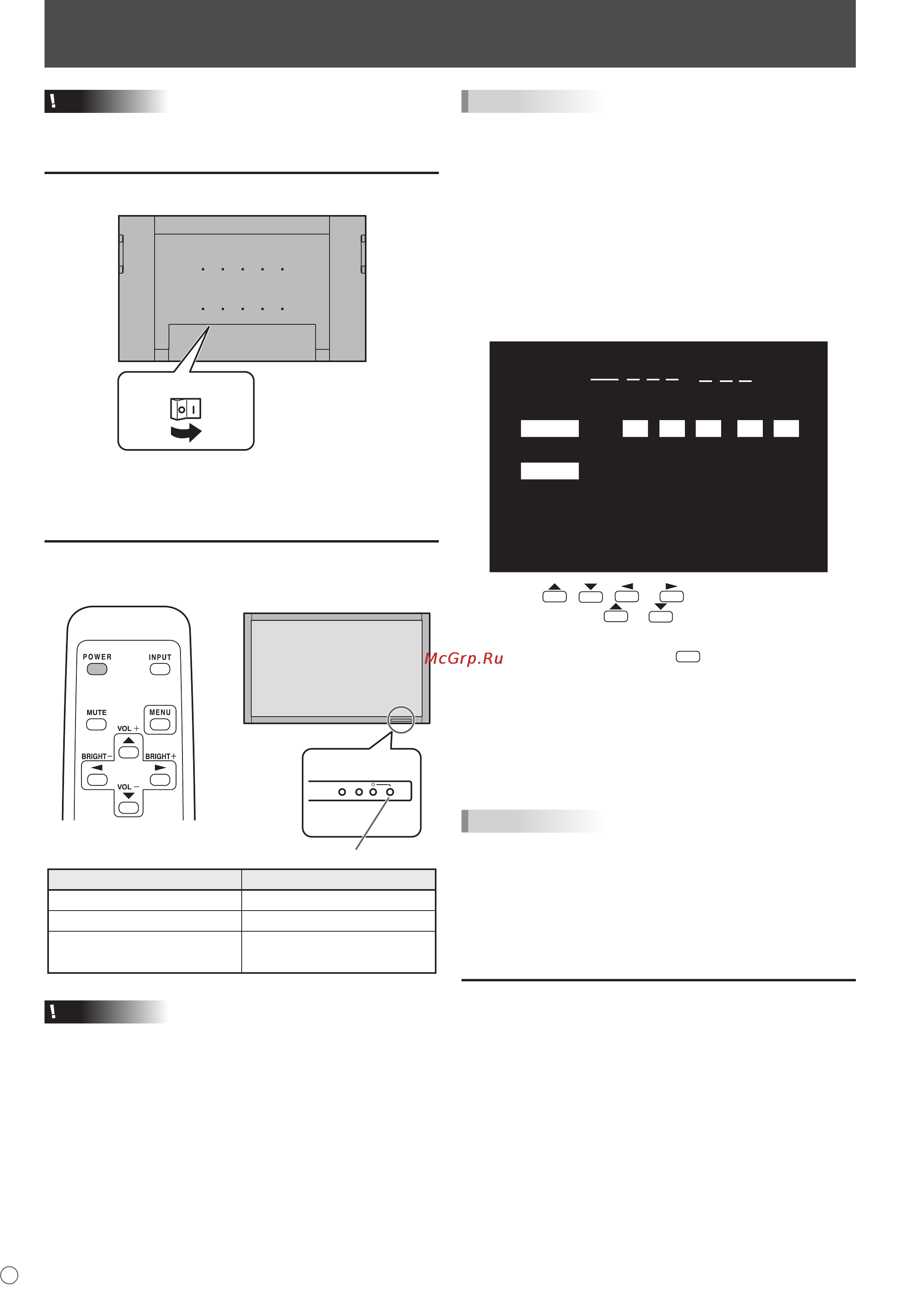 Sharp PN-525E [16/184] Turning power on off