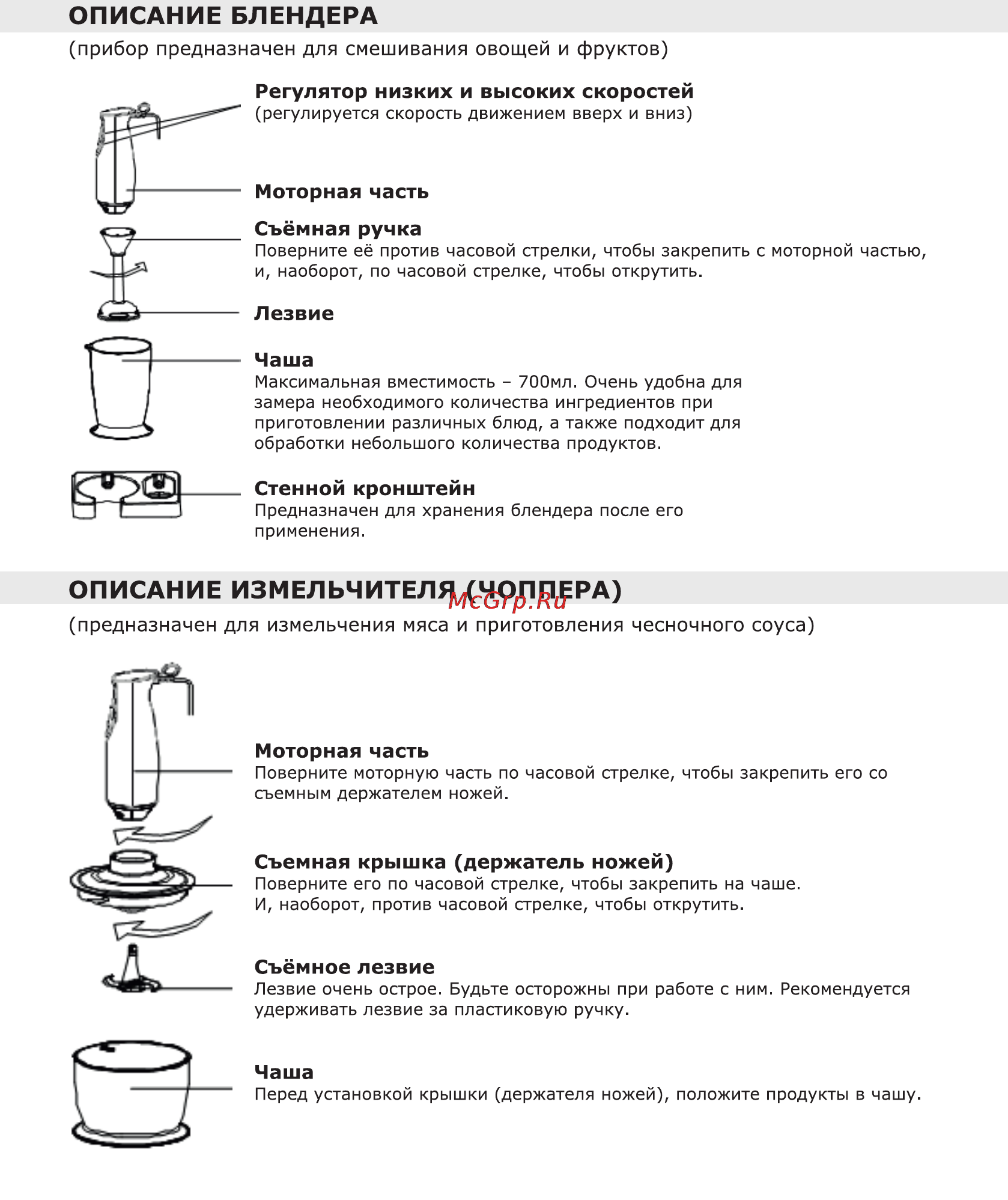 Leran HB 9807 C [3/8] Описание блендера