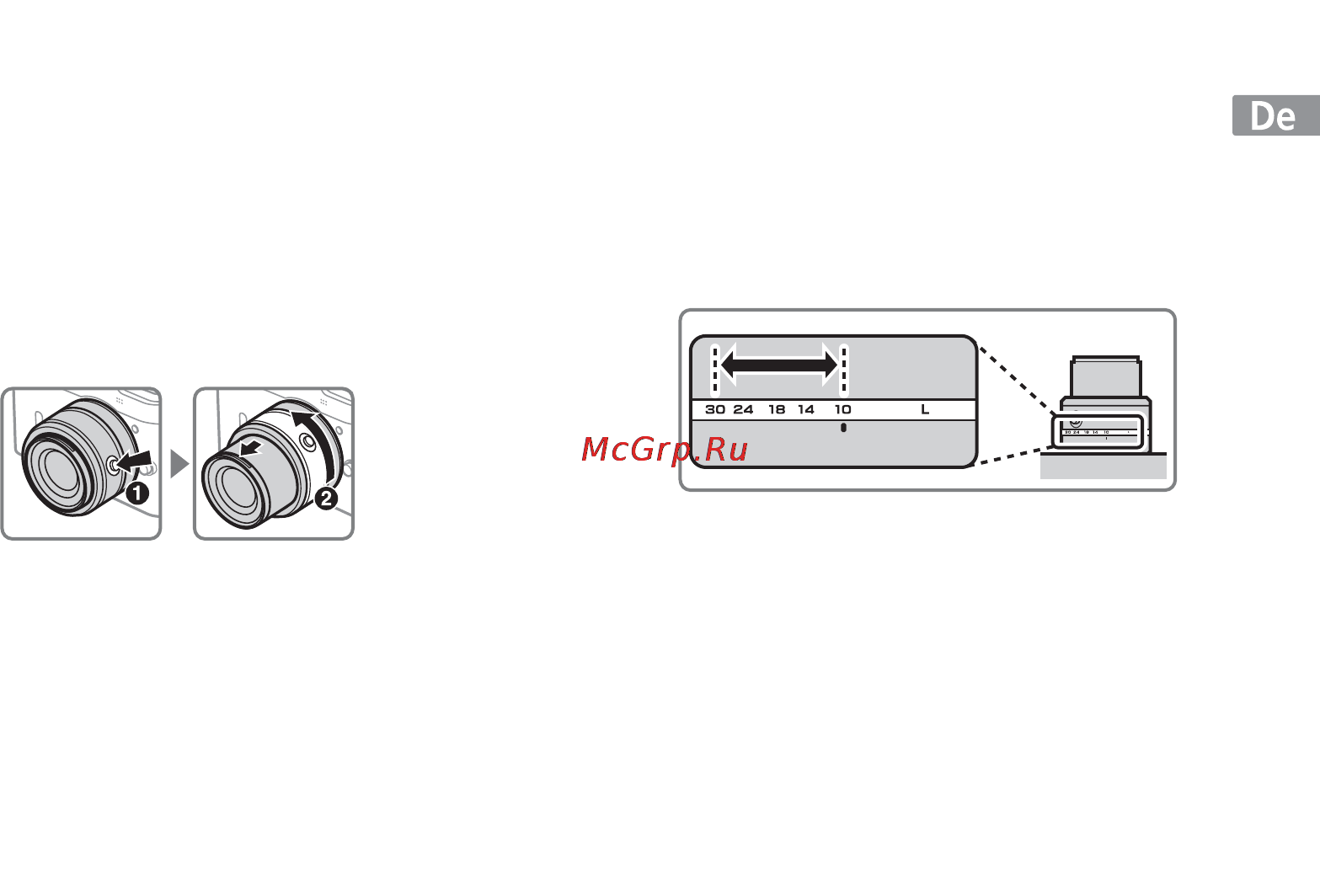 Nikon 10-30MM F 3.5-5.6 VR 1 NIKKOR [15/108] Ansetzen und abnehmen des objektivs