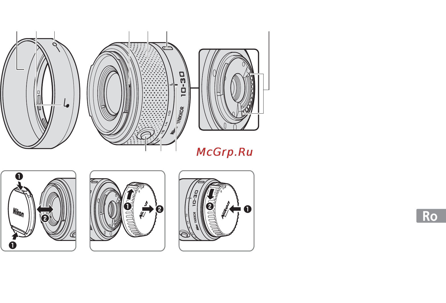 Nikon 10-30MM F 3.5-5.6 VR 1 NIKKOR [69/108] Componentele obiectivului