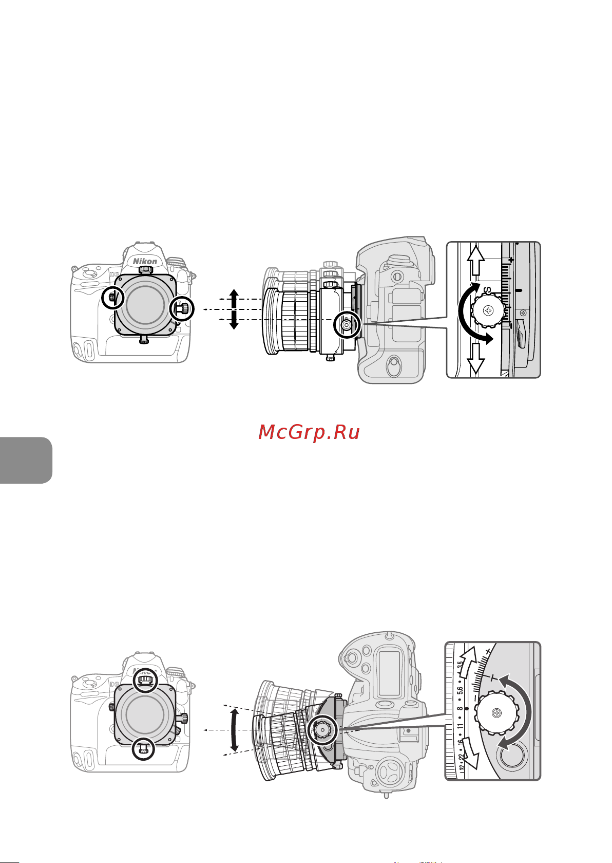 Nikon 24MM F 3.5D PC-E NIKKOR [106/224] Функция наклона