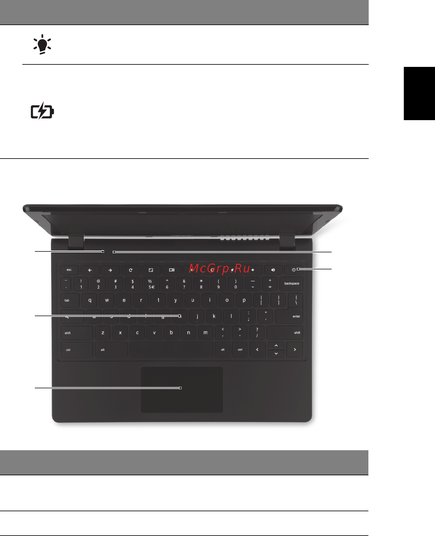 Acer C720-29552G01aii [11/46] Вид клавиатуры