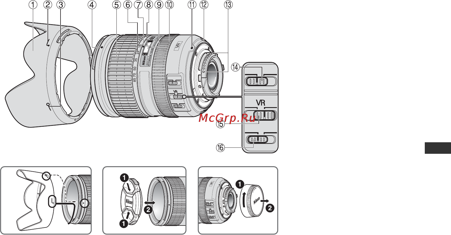 Nikon 16-85MM F 3.5-5.6G ED AF-S VR DX ZOOM [43/128] Nomenclatura