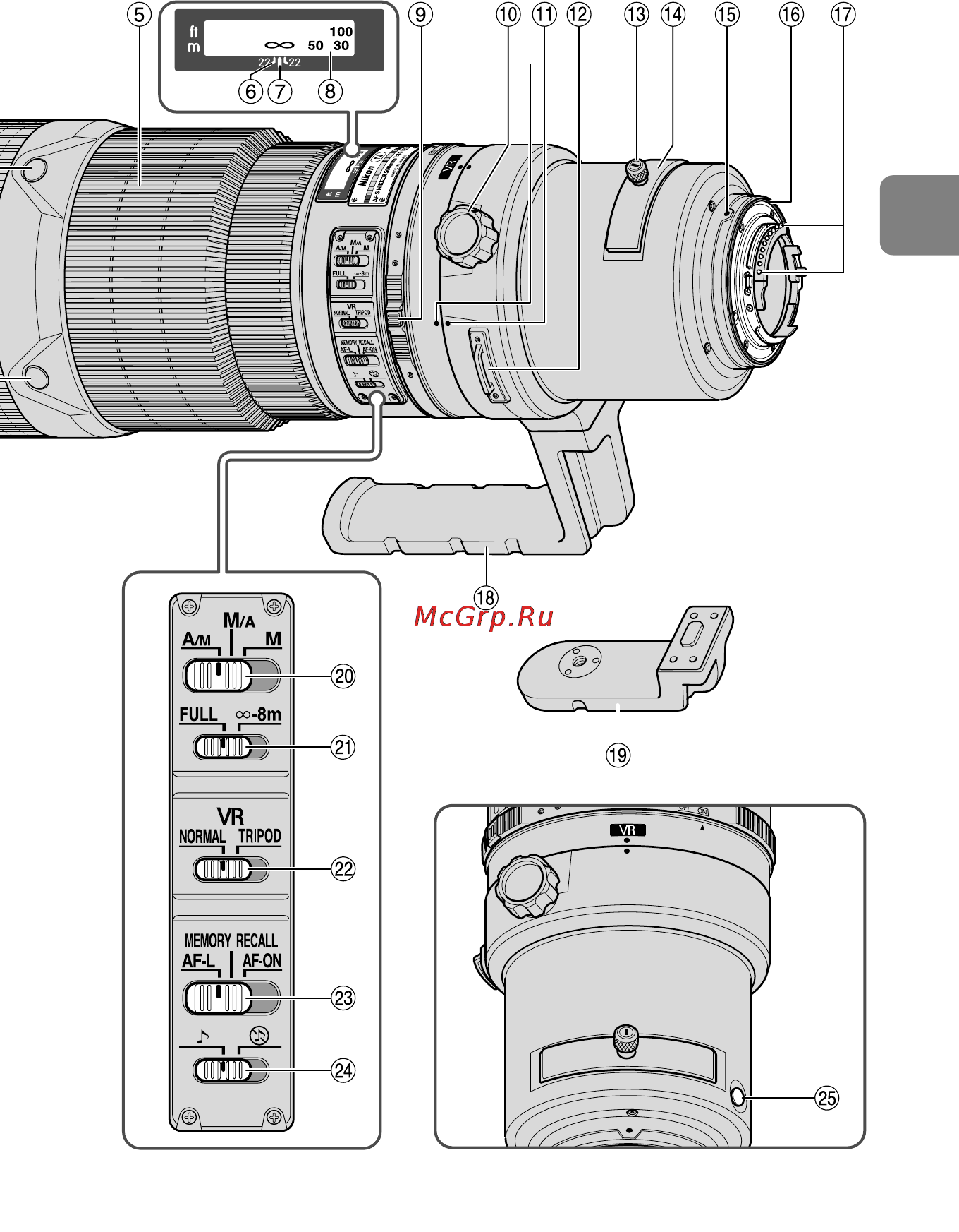 Nikon 600MM F4G ED AF-S VR NIKKOR Инструкция по эксплуатации онлайн [39/224] 90808