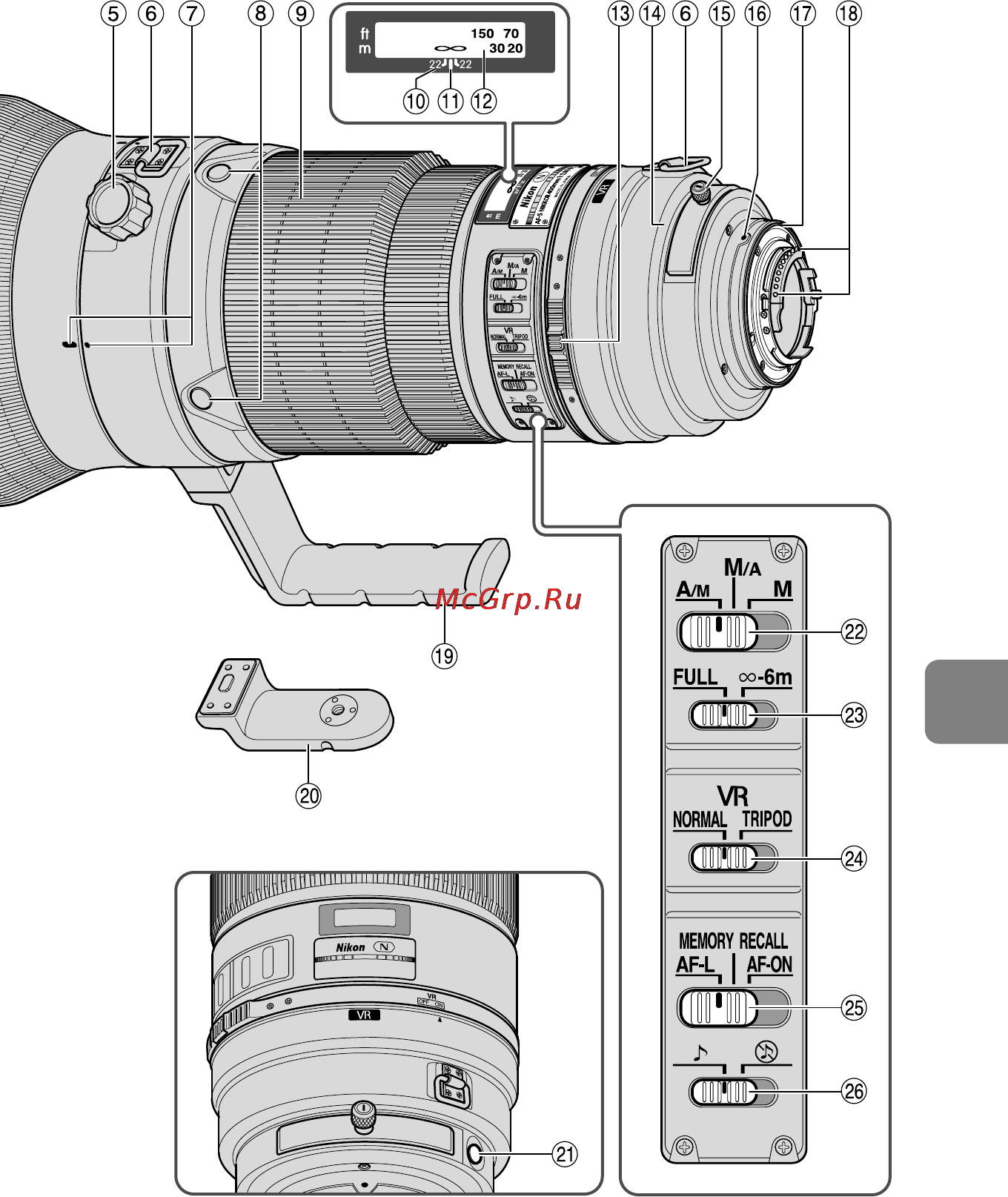 Nikon 400MM F-2.8G ED AF-S VR NIKKOR Инструкция по эксплуатации онлайн [115/196] 90814