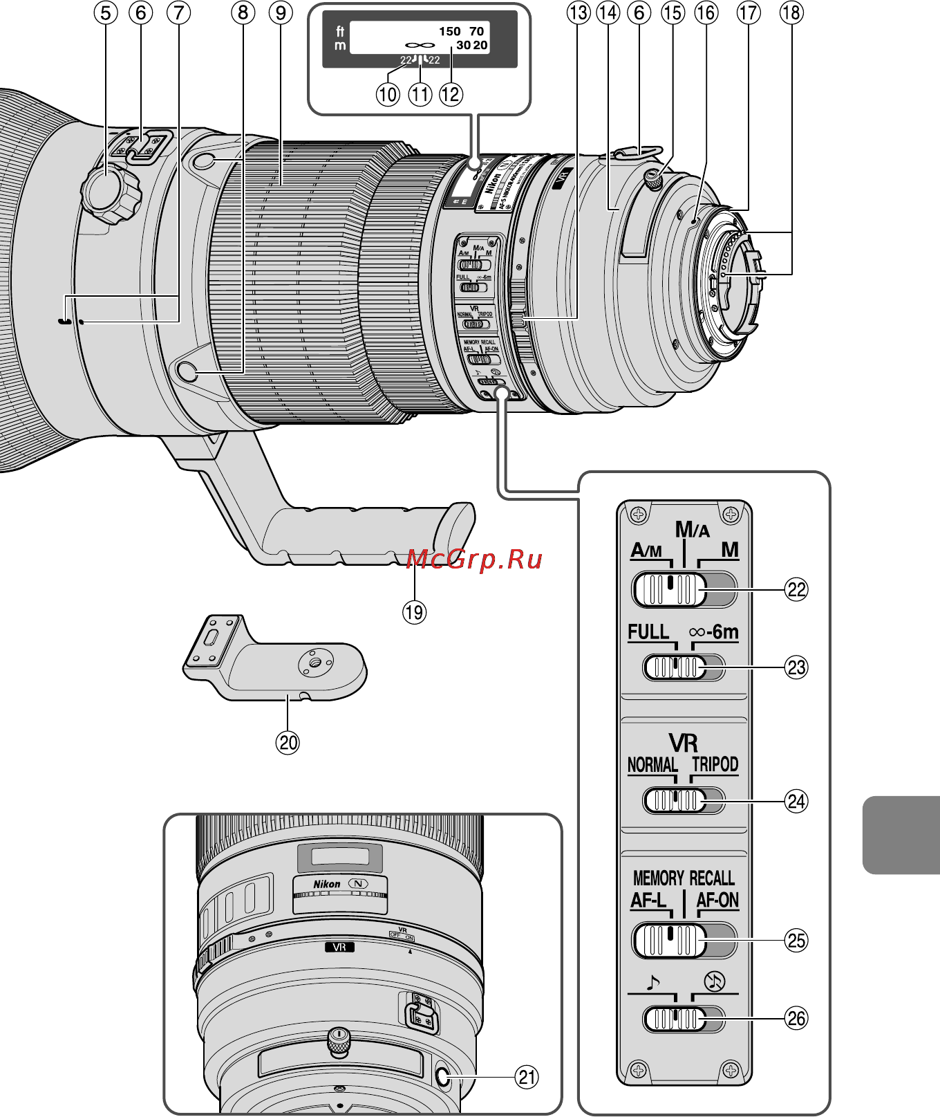 Nikon 400MM F-2.8G ED AF-S VR NIKKOR Инструкция по эксплуатации онлайн [147/196] 90814