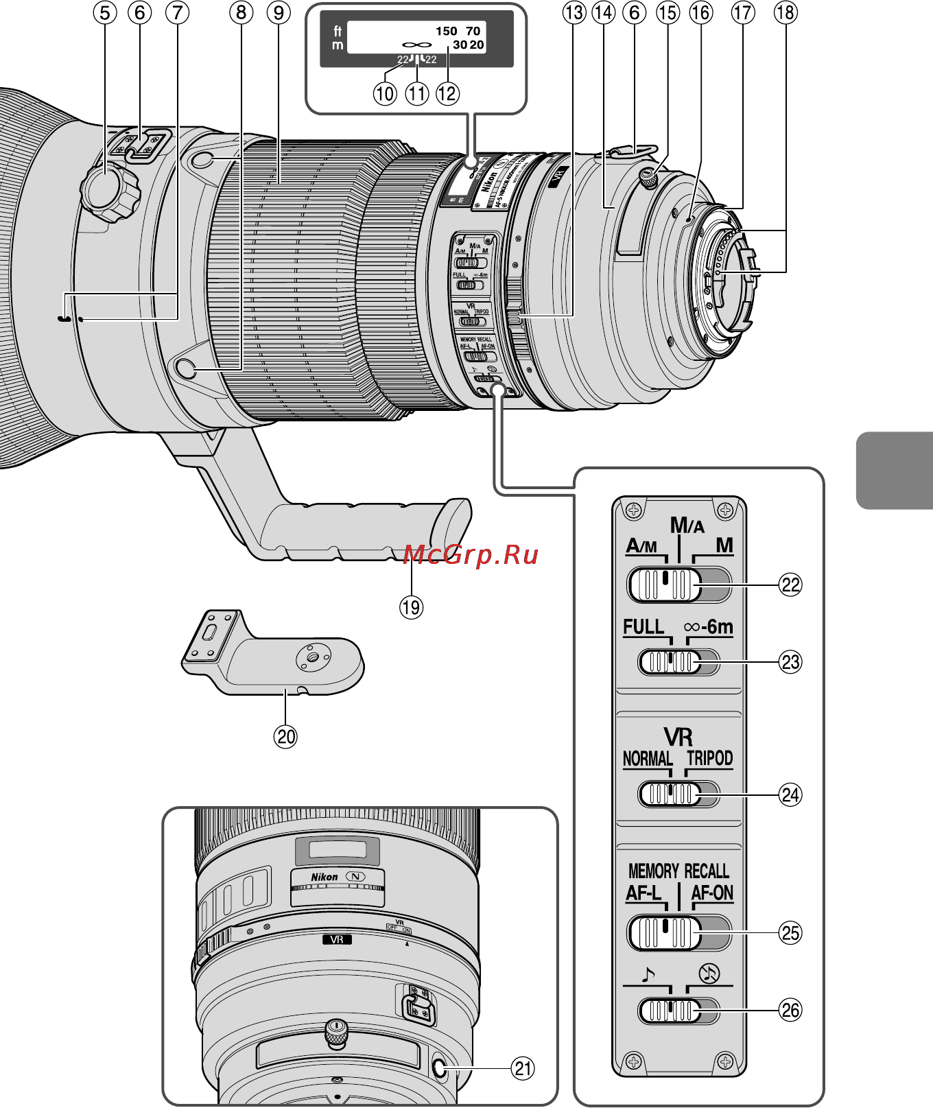 Nikon 400MM F-2.8G ED AF-S VR NIKKOR Инструкция по эксплуатации онлайн [83/196] 90814