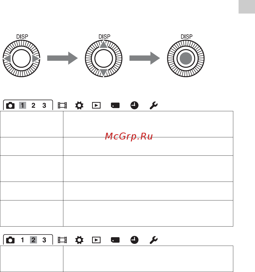 Sony Cyber-shot DSC-RX1R Black [119/171] Функції які можна вибрати за допомогою кнопки menu