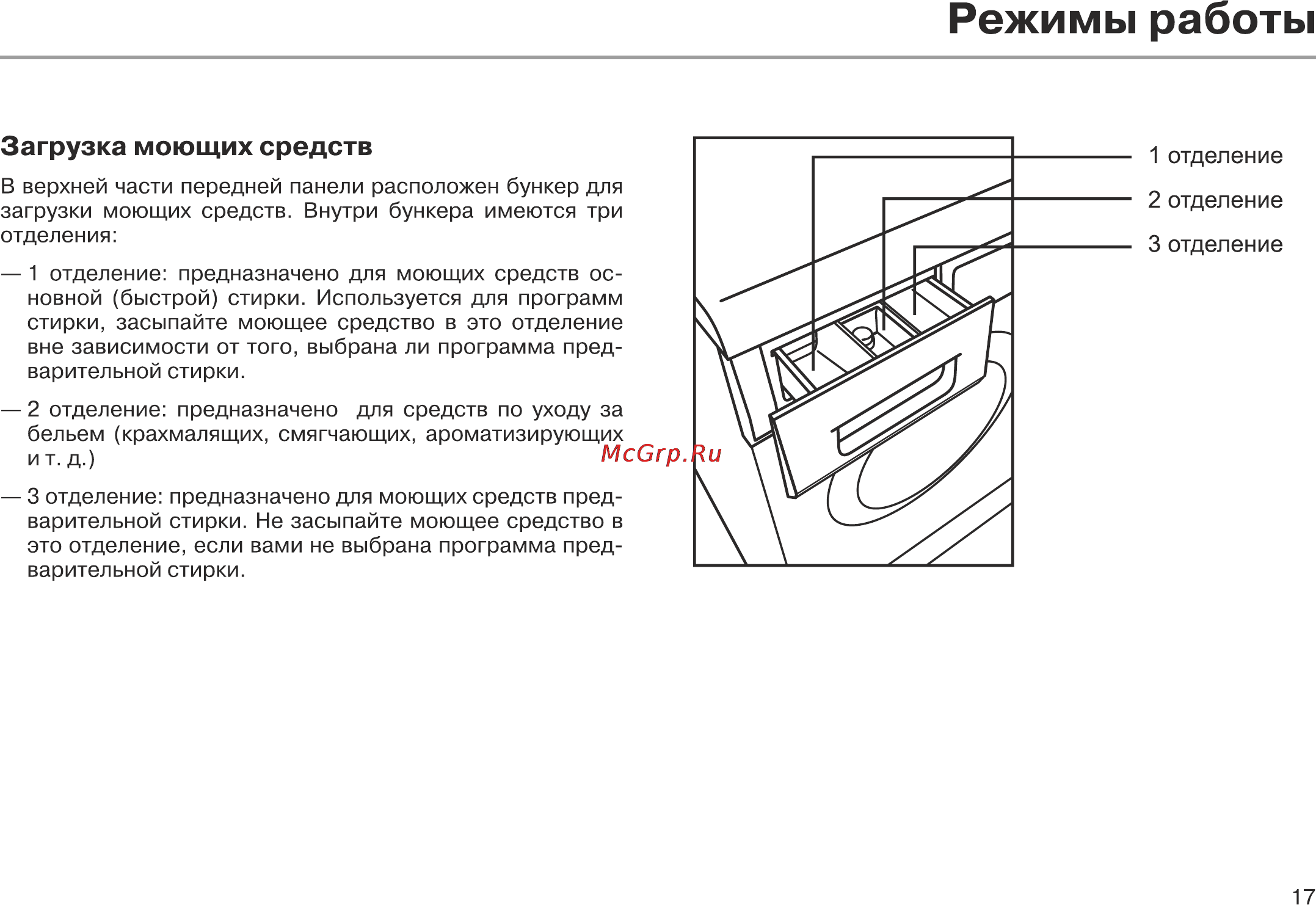 Leran WMS 1051 W [17/32] Загрузка моющих средств