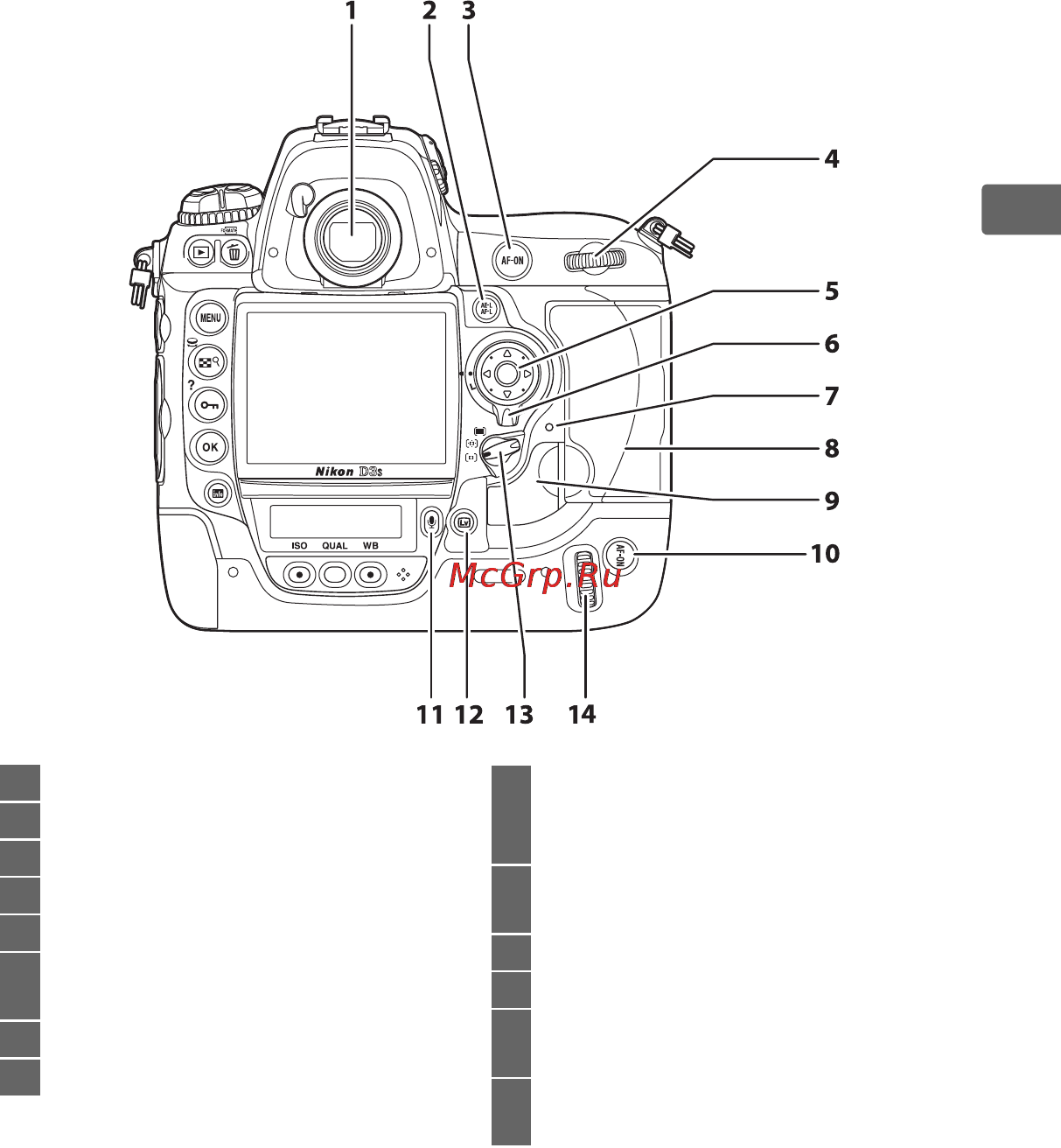 Nikon D3S Инструкция по эксплуатации онлайн [33/460] 90857