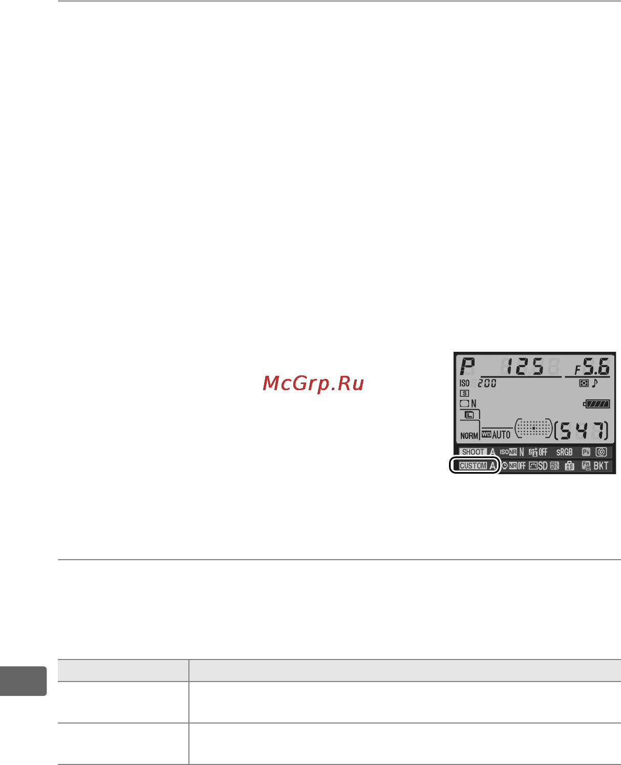 Nikon D700 [308/472] C банк польз настроек