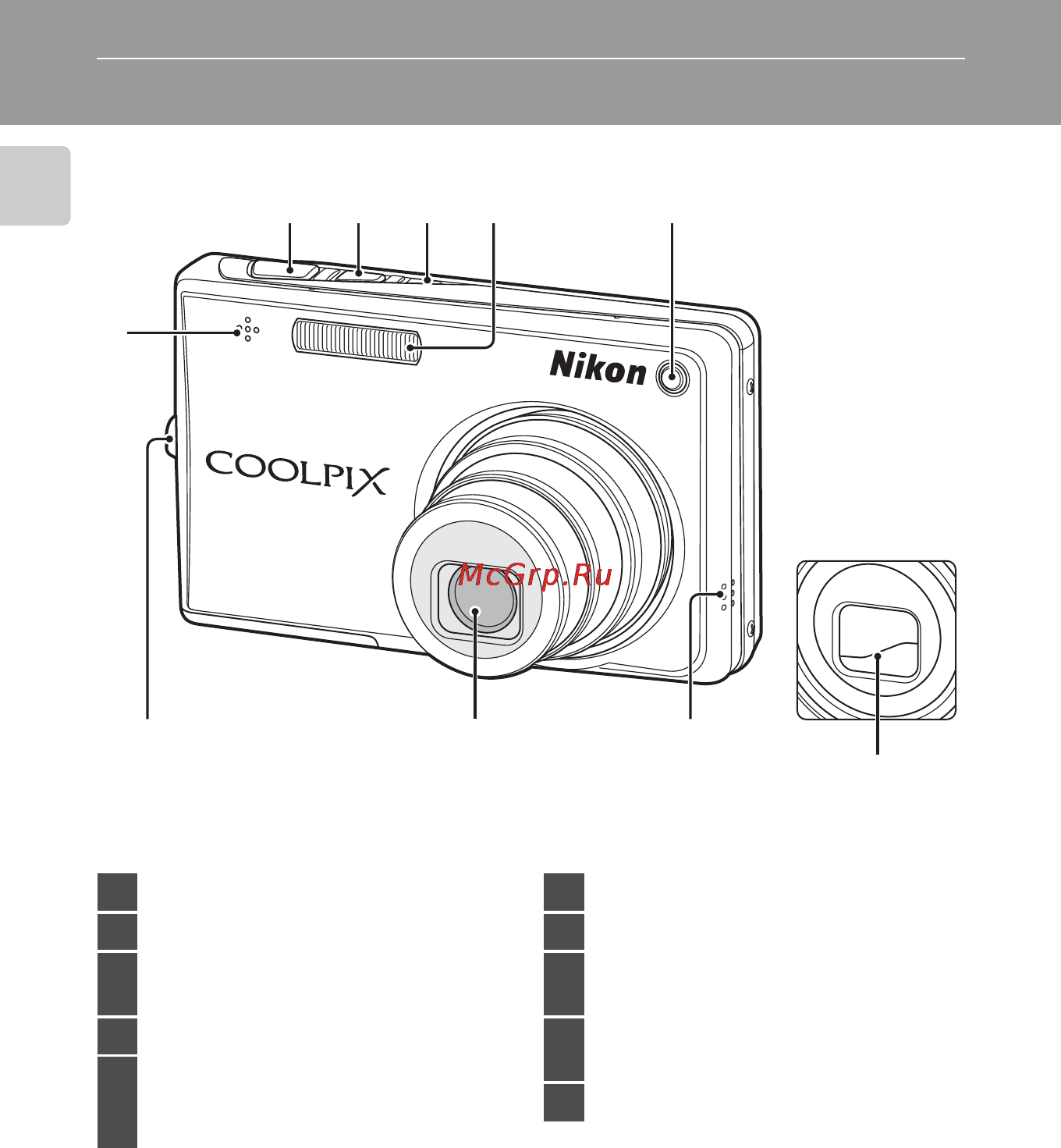 Nikon COOLPIX S700 [16/148] Корпус фотокамеры