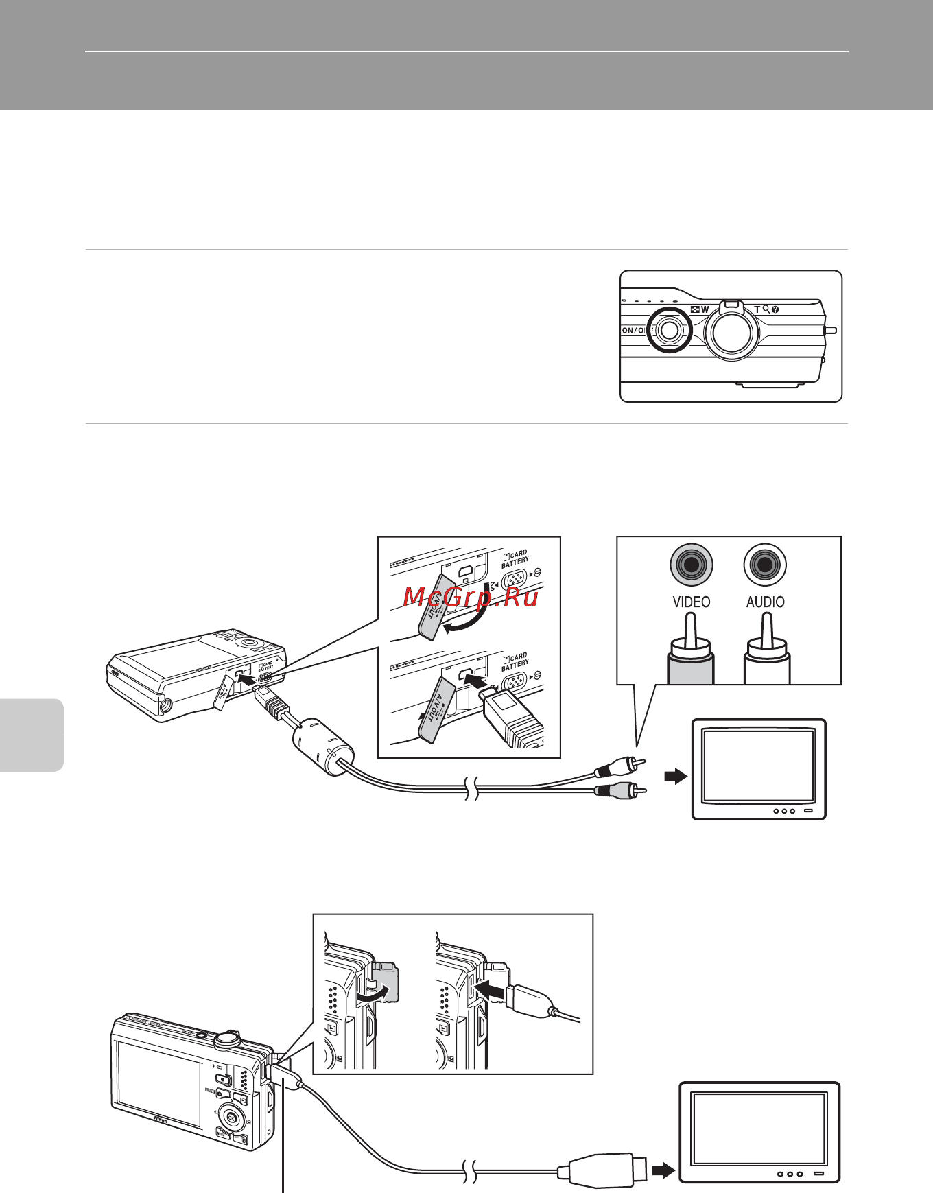 Nikon COOLPIX S6000 [118/180] Подключение к телевизору компьютеру и принтеру
