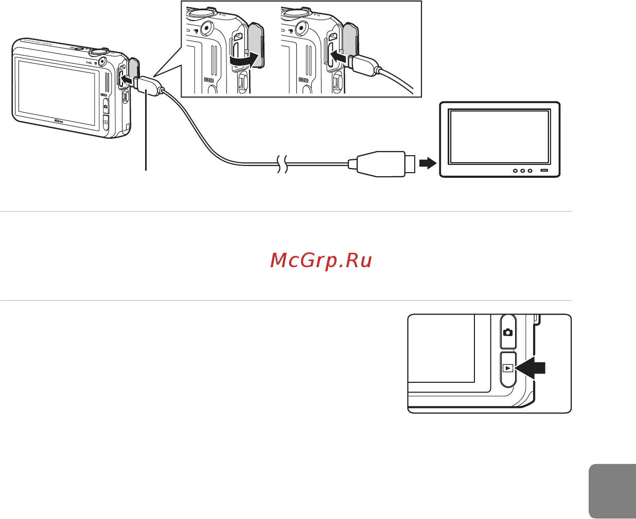Nikon COOLPIX S6400 [159/280] Выберите в качестве входного разъема телевизора внешний видеовход
