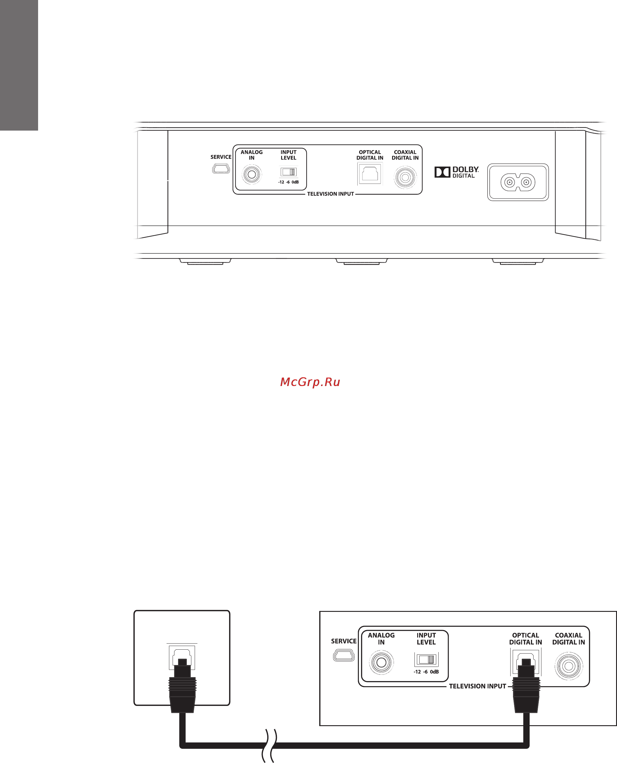 Denon DHT-T100 [6/14] Подключение dht t100 к телевизору
