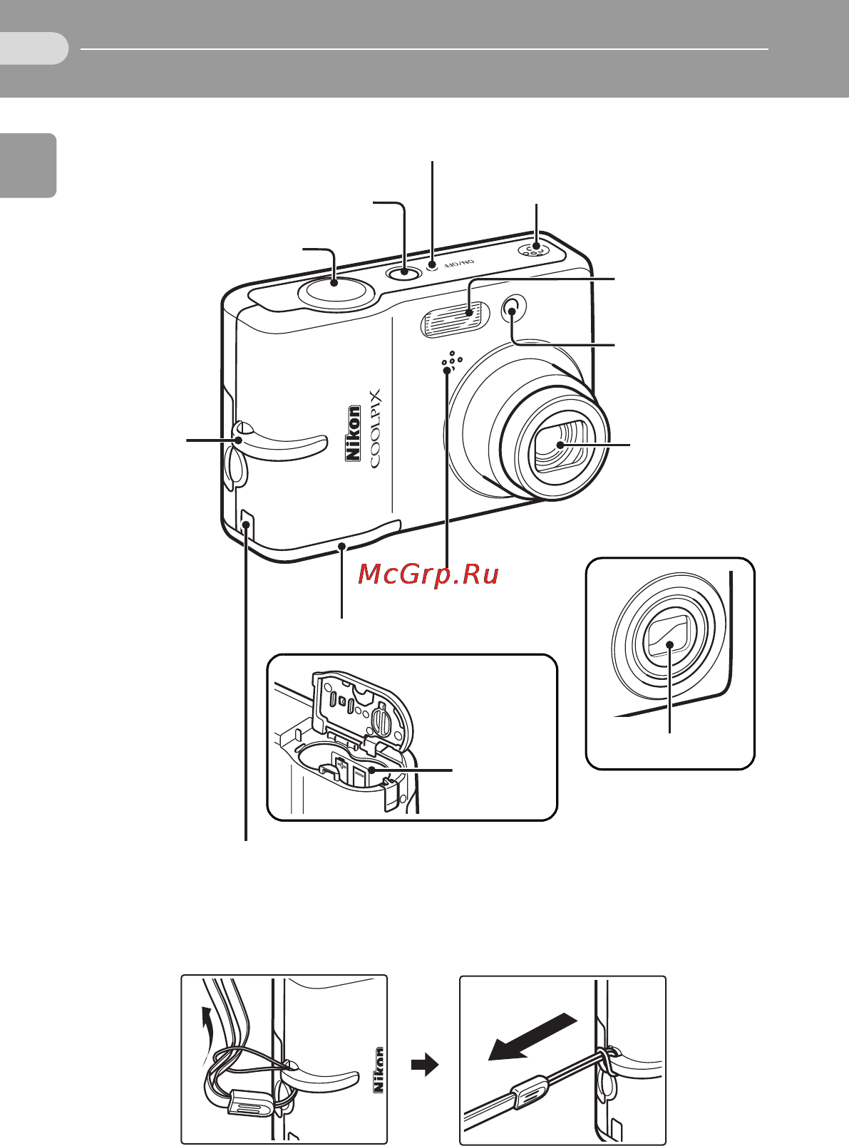 Nikon COOLPIX L11 [14/135] Основные элементы фотокамеры