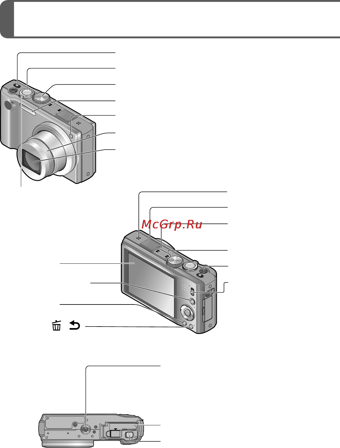 Leica V-LUX 30 [8/156] Namen van onderdelen