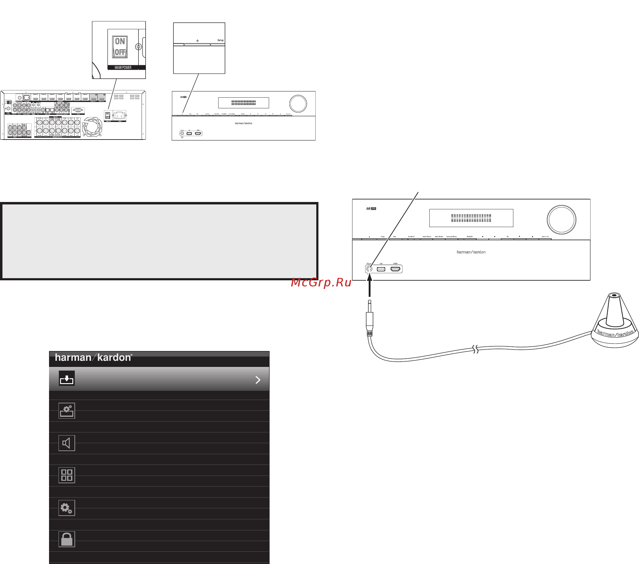 Harman/Kardon AVR 370 [26/63] Настройка аур