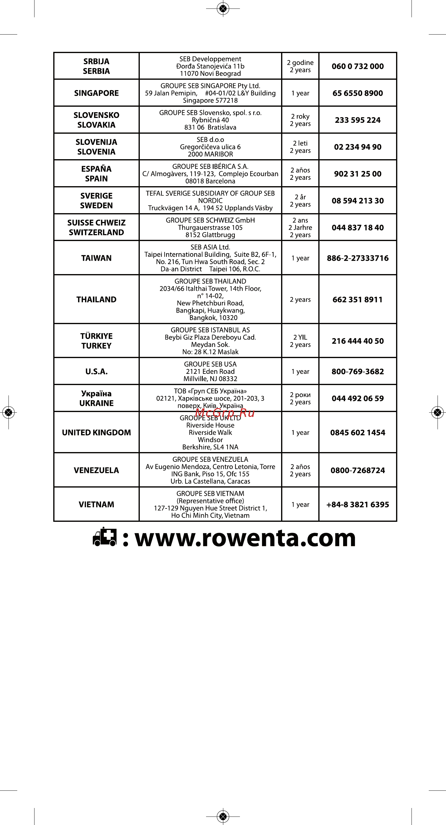 Rowenta Focus DW6020D1 Инструкция по эксплуатации онлайн [14/15] 91144