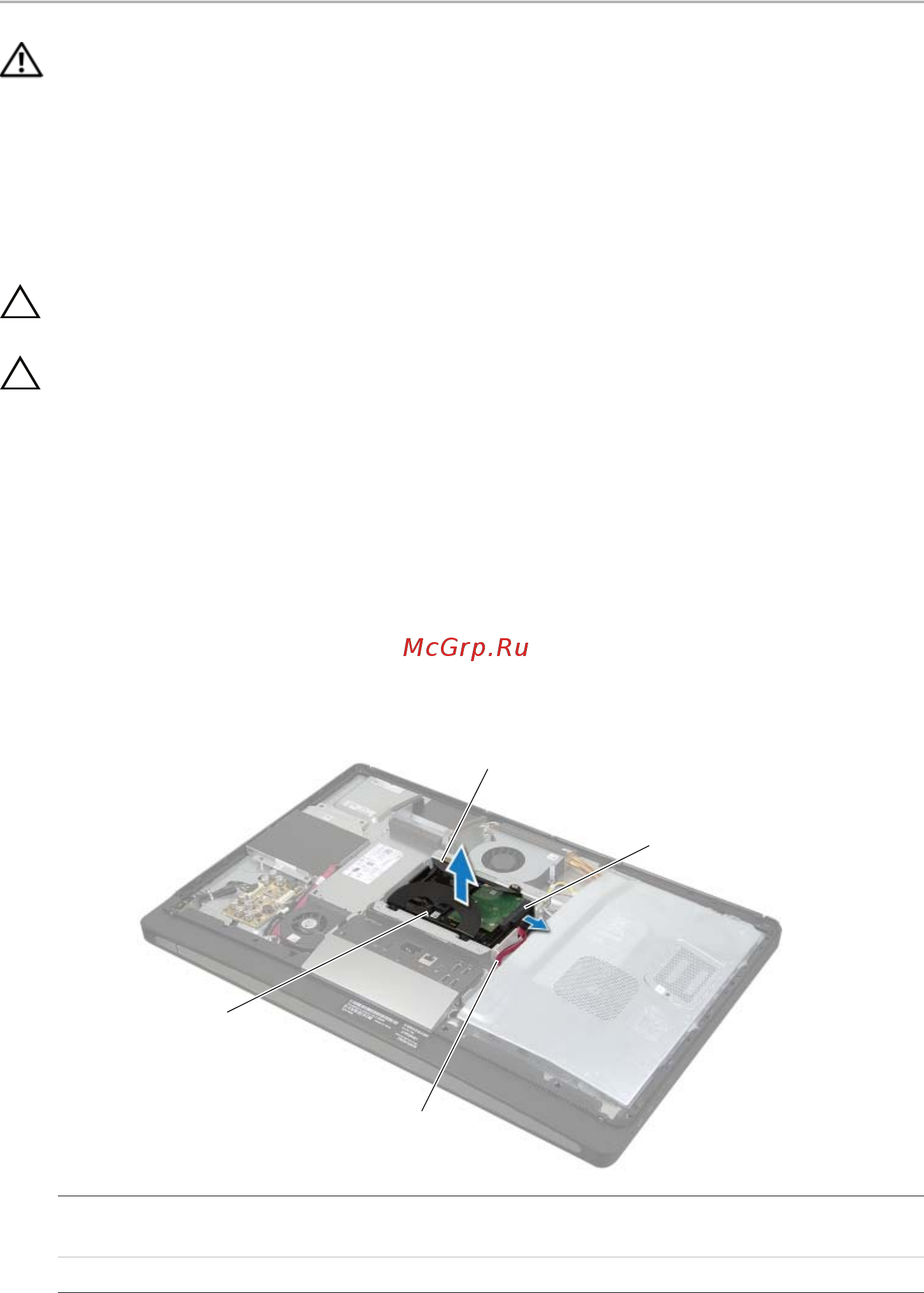 Dell XPS 27 /2720-0014/ [35/117] Извлечение жесткого диска