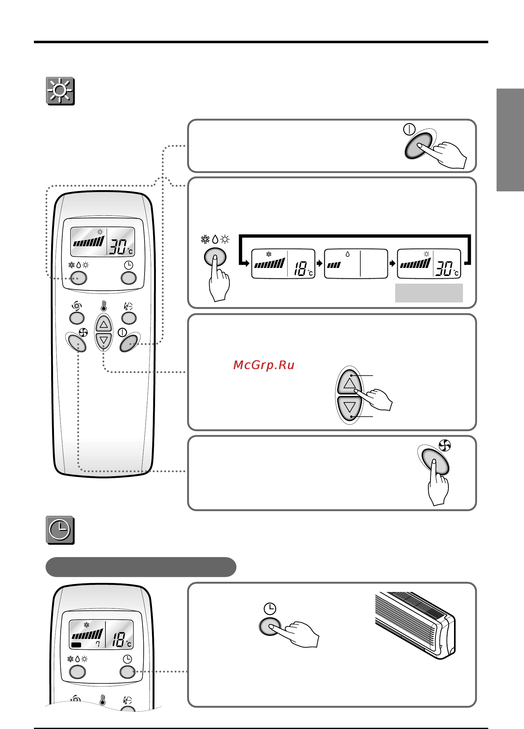 LG G12AH [9/15] Heating operation heat pump model only